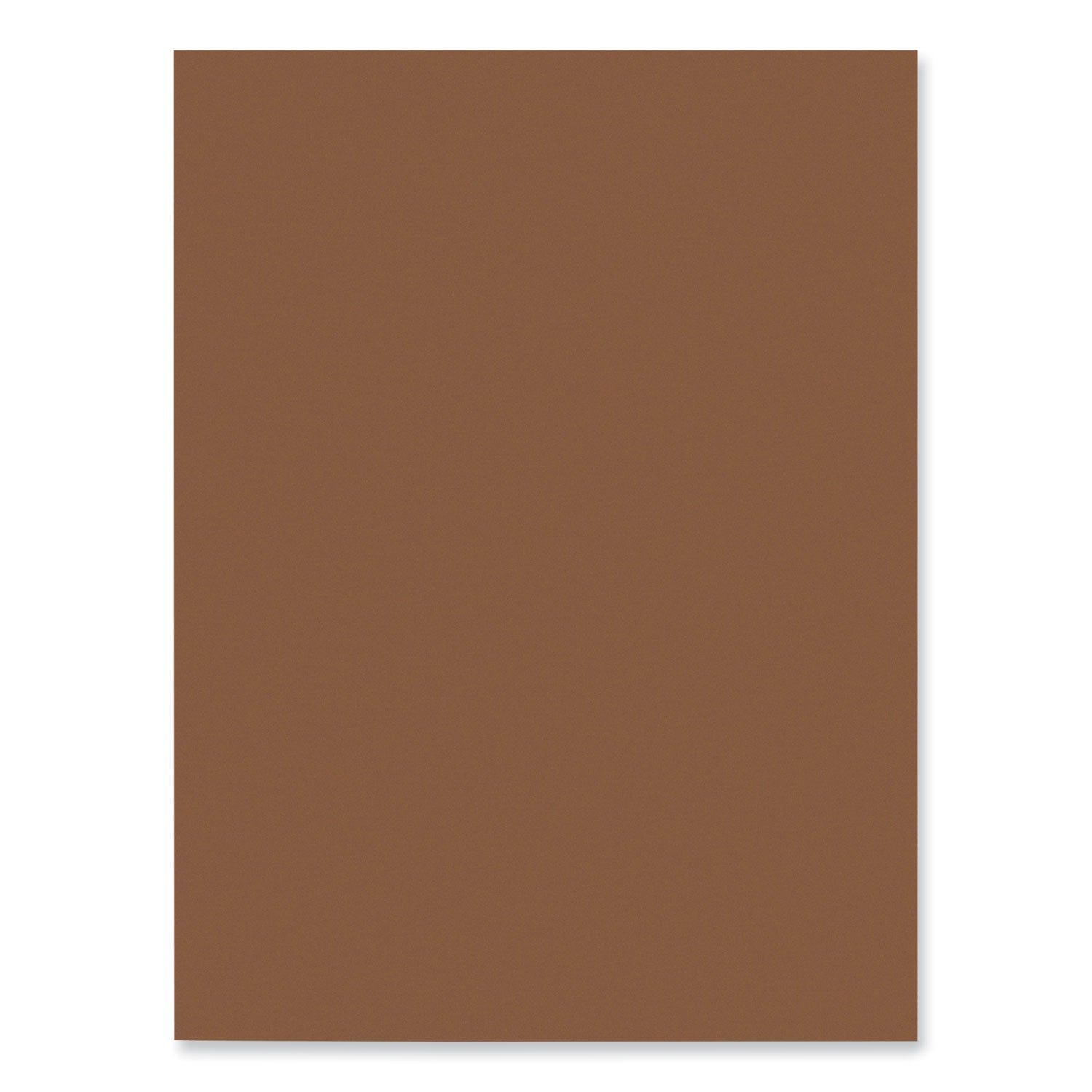 SunWorks Construction Paper, 58 lb Text Weight, 9 x 12, Brown, 50/Pack - 