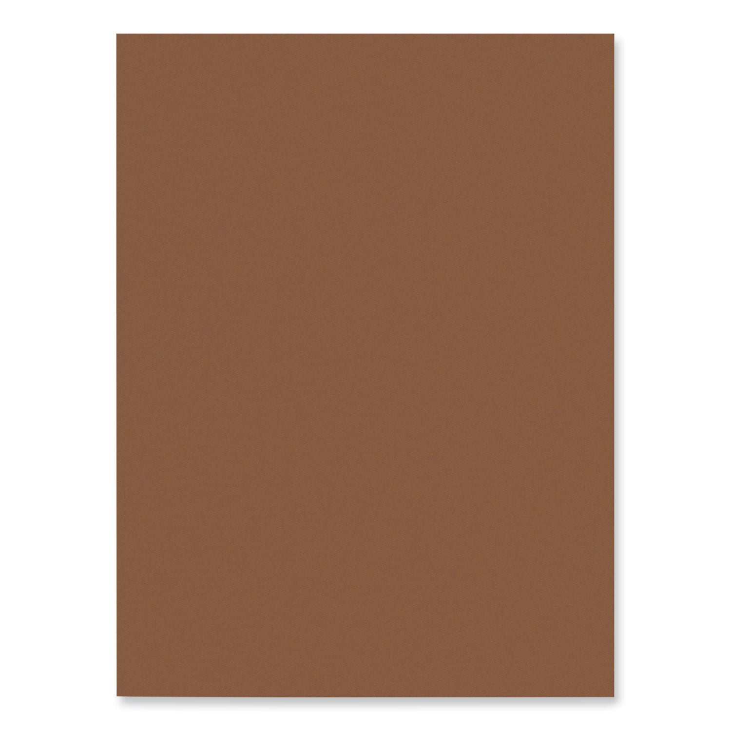 SunWorks Construction Paper, 58 lb Text Weight, 9 x 12, Brown, 50/Pack