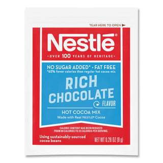 Hot Cocoa Mix, Rich Chocolate, 0.28 oz Packet, 30 Packets/Box, 6 Boxes/Carton