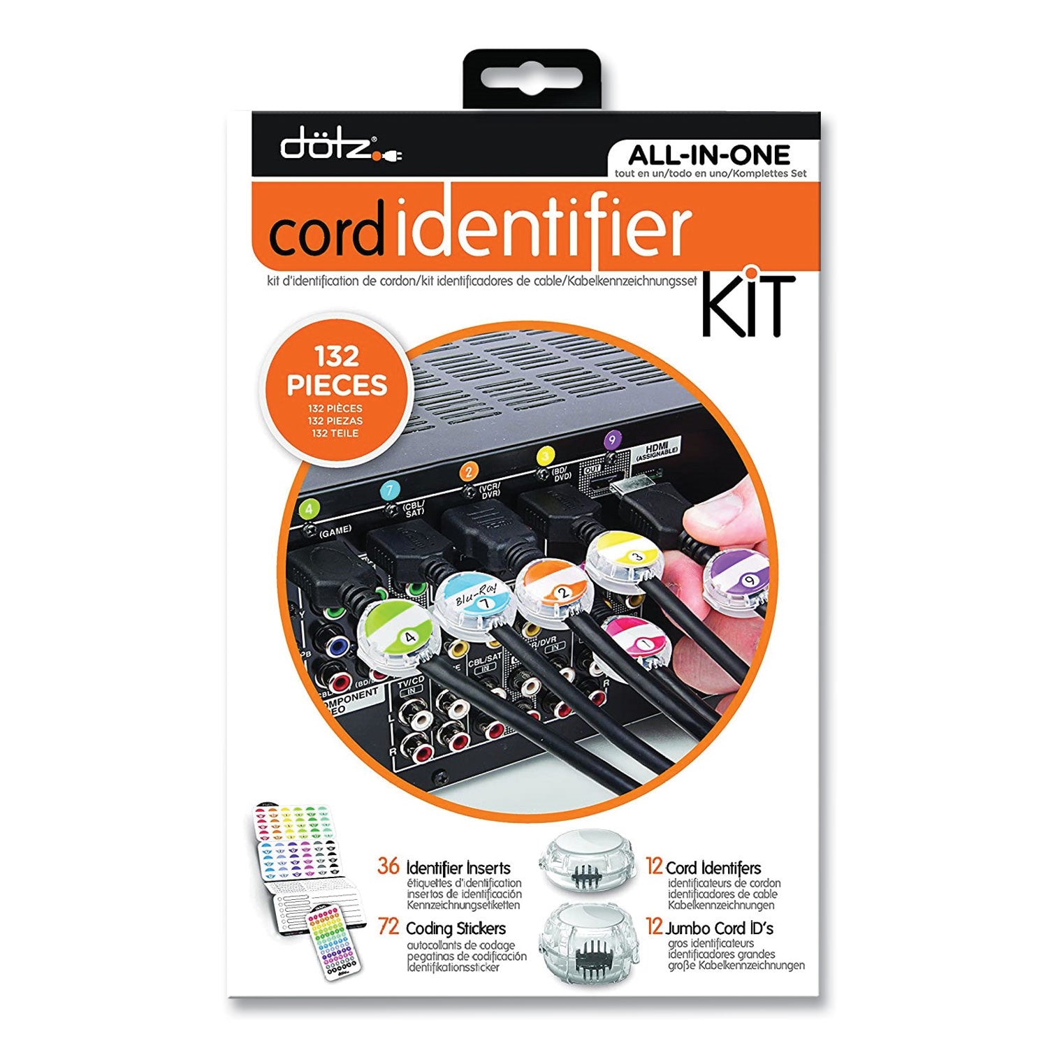 cord-id-kit-12-regular-and-12-jumbo-sized-cord-identifiers-72-color-coded-stickers-36-identifier-inserts_lee21205 - 1