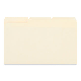 Reinforced Top Tab Fastener Folders, 0.75" Expansion, 1 Fastener, Legal Size, Manila Exterior, 50/Box