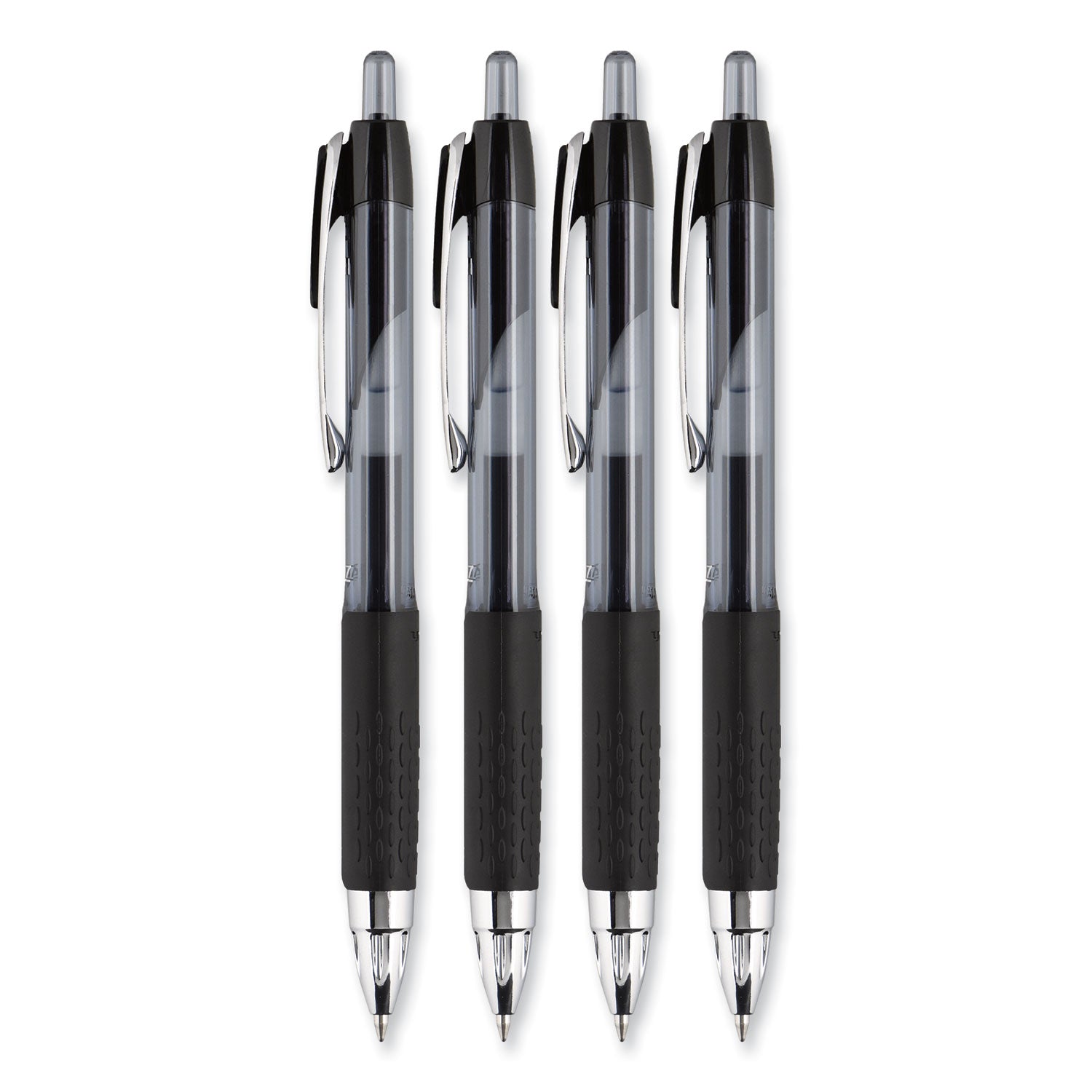 signo-207-gel-pen-retractable-medium-07-mm-black-ink-smoke-black-barrel-4-pack_ubc33960pp - 4