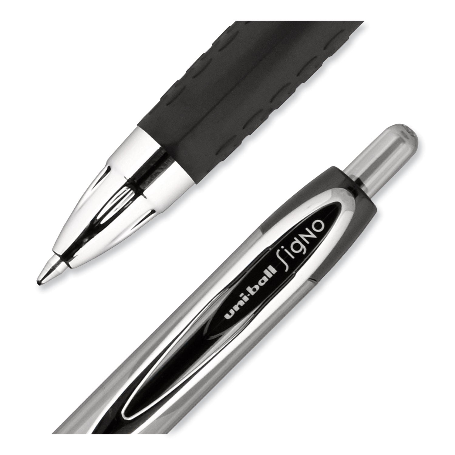 signo-207-gel-pen-retractable-medium-07-mm-black-ink-smoke-black-barrel-4-pack_ubc33960pp - 7