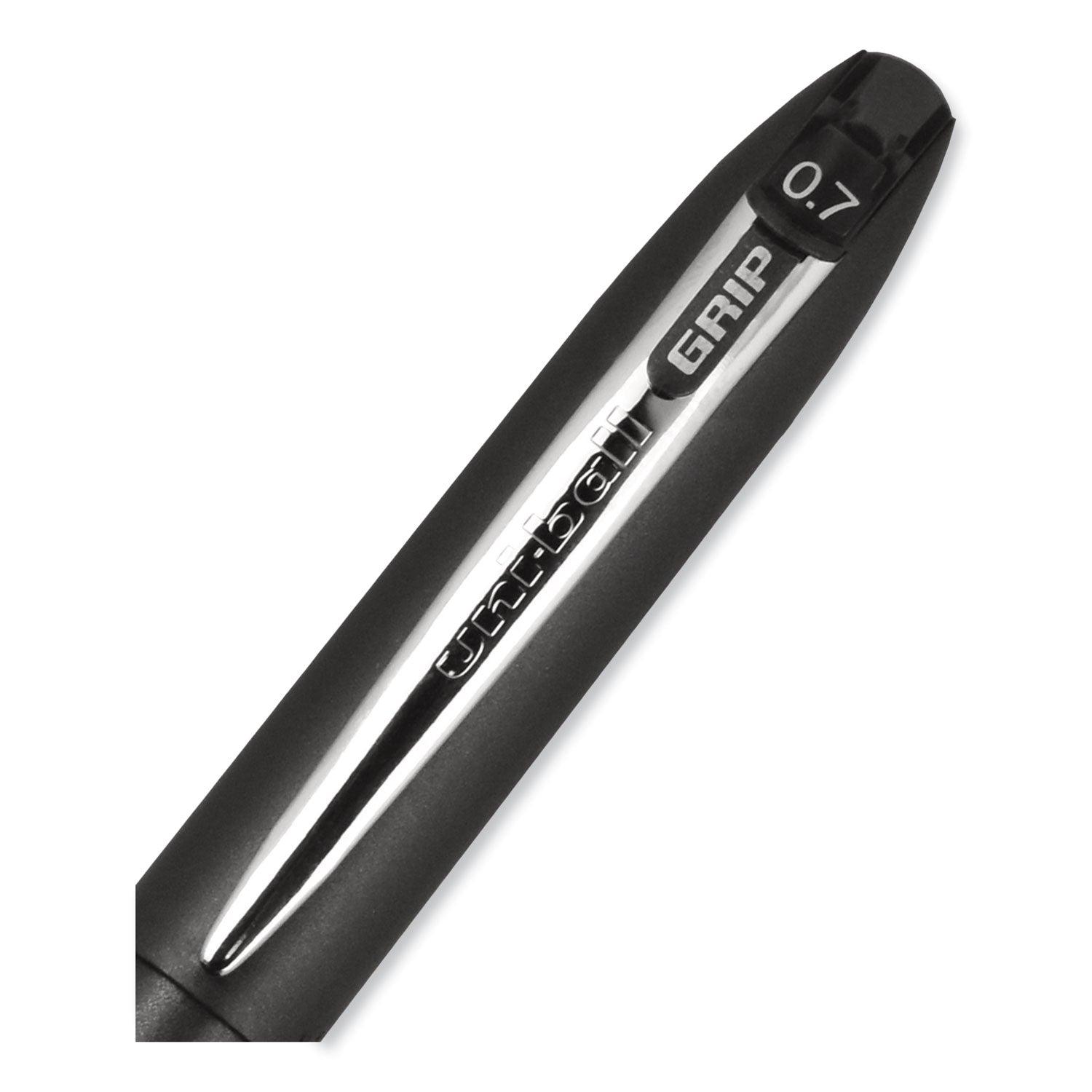 grip-roller-ball-pen-stick-fine-07-mm-black-ink-black-barrel-dozen_ubc60708 - 4