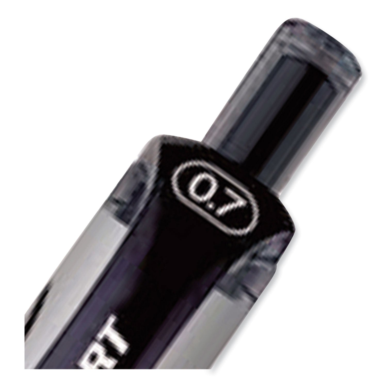 signo-gel-pen-retractable-medium-07-mm-black-ink-silver-black-barrel-dozen_ubc65940 - 4