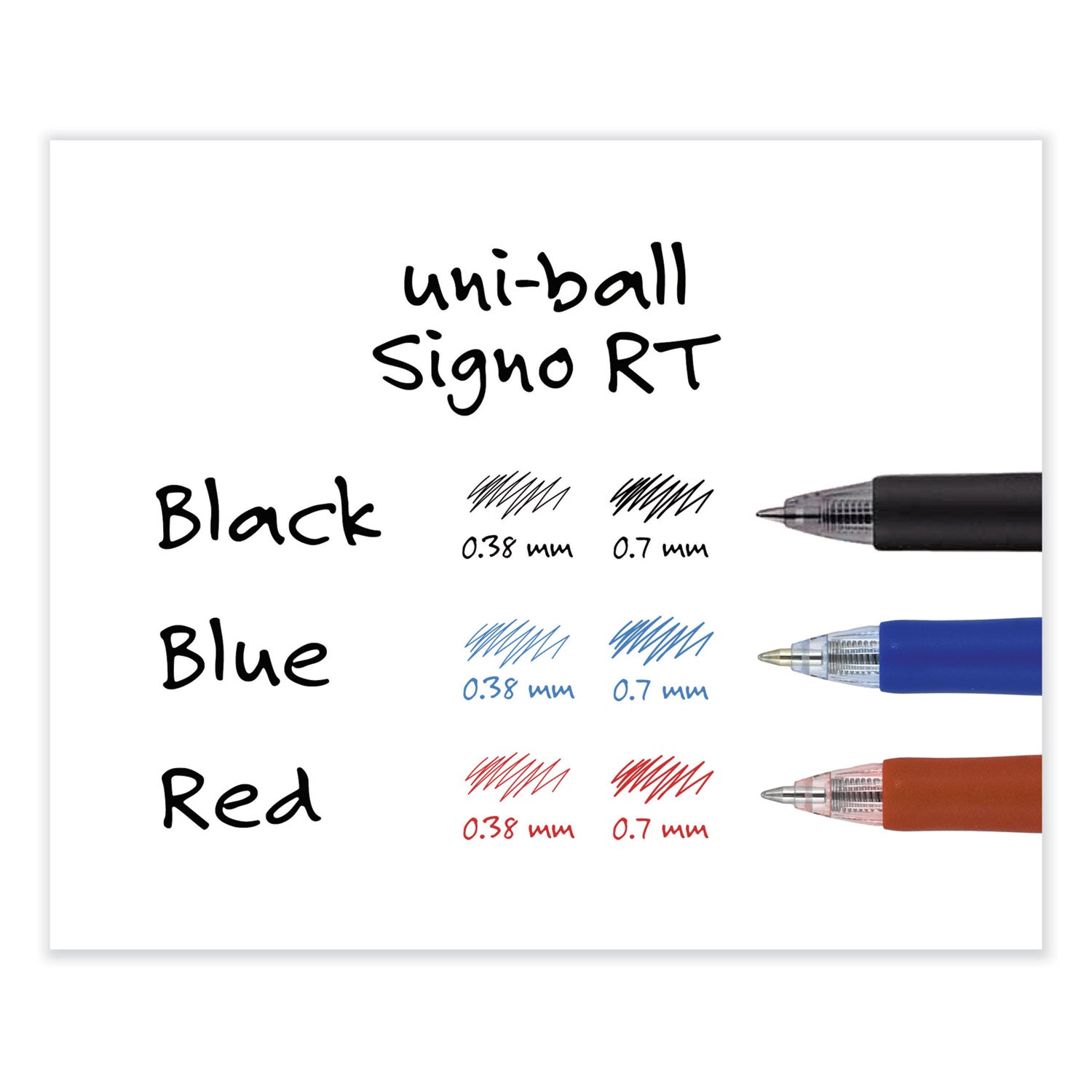 signo-gel-pen-retractable-medium-07-mm-black-ink-silver-black-barrel-dozen_ubc65940 - 6