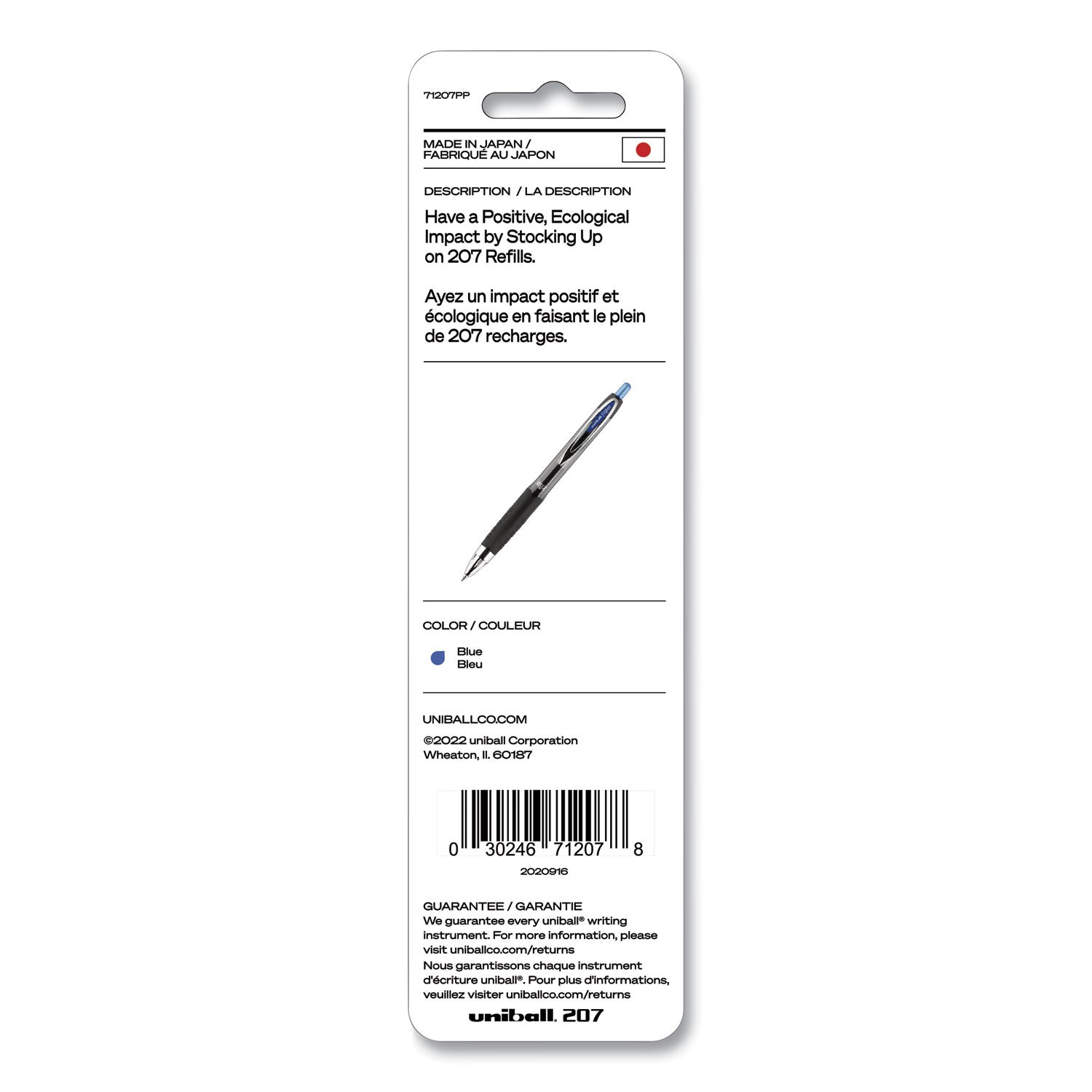 refill-for-signo-gel-207-pens-medium-conical-tip-blue-ink-2-pack_ubc71207pp - 2