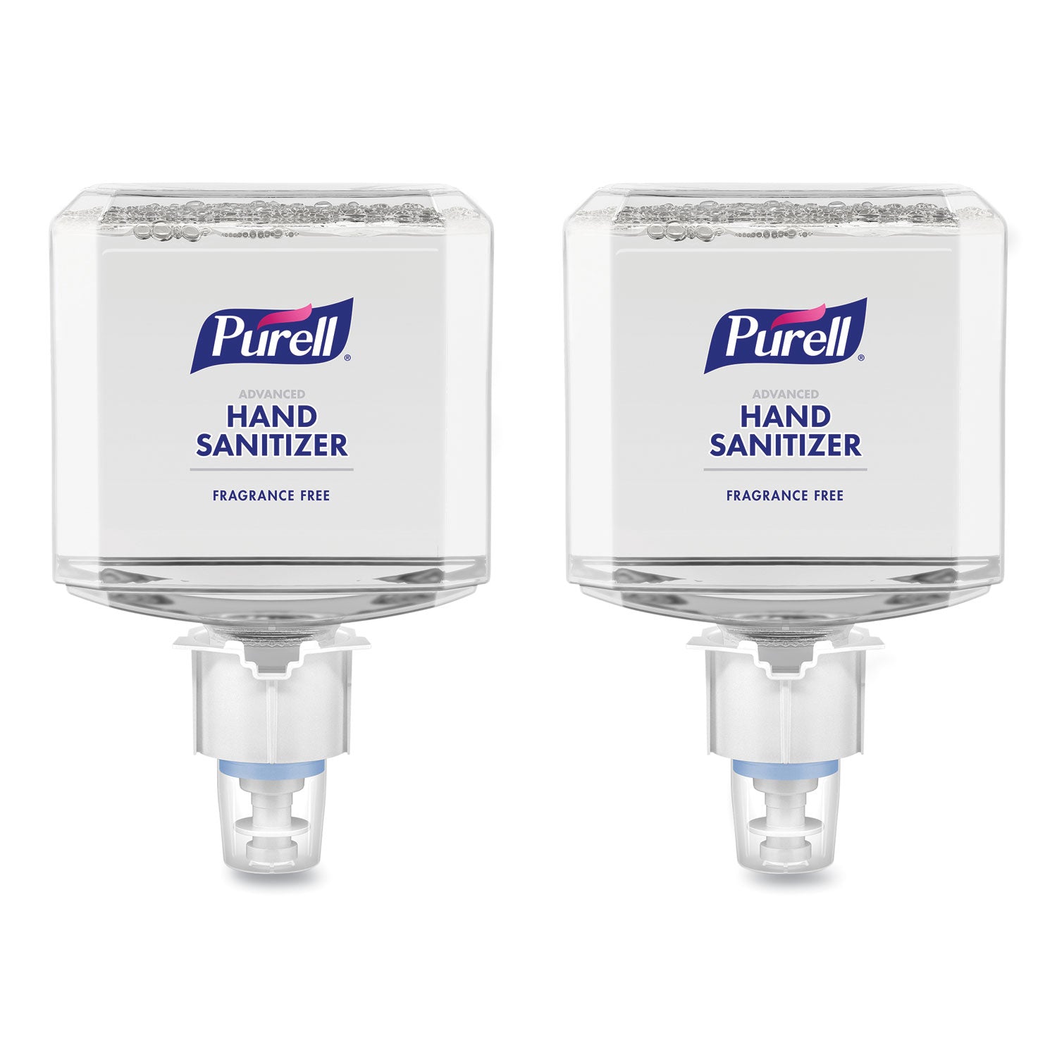 Advanced Hand Sanitizer Gentle and Free Foam, 1,200 mL Refill, Fragrance-Free, For ES4 Dispensers, 2/Carton