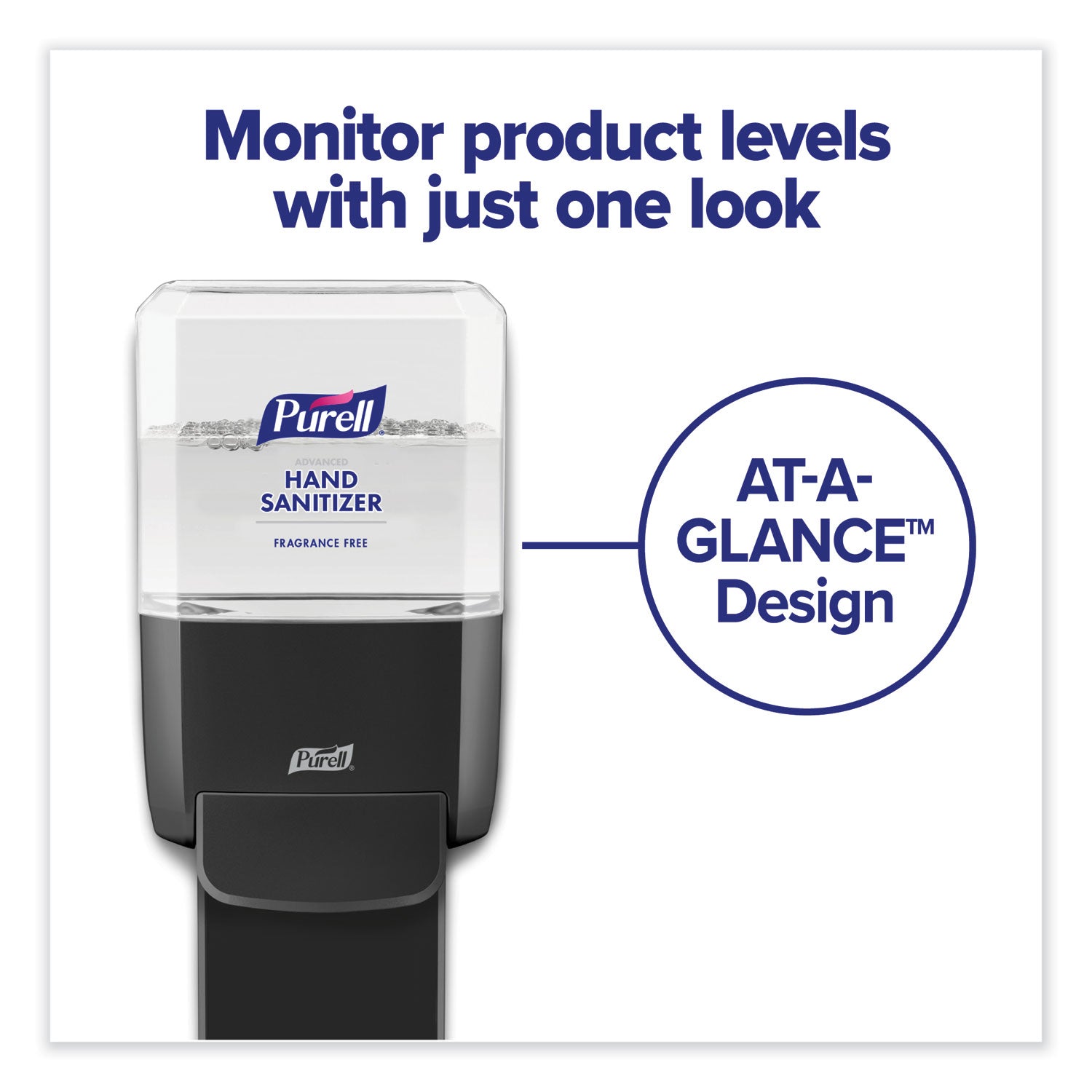 Advanced Hand Sanitizer Gentle and Free Foam, 1,200 mL Refill, Fragrance-Free, For ES4 Dispensers, 2/Carton