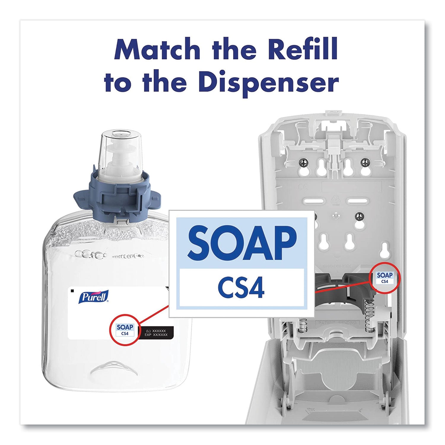 HEALTHY SOAP Mild Foam, For CS4 Dispensers, Fragrance-Free, 1,250 mL, 4/Carton