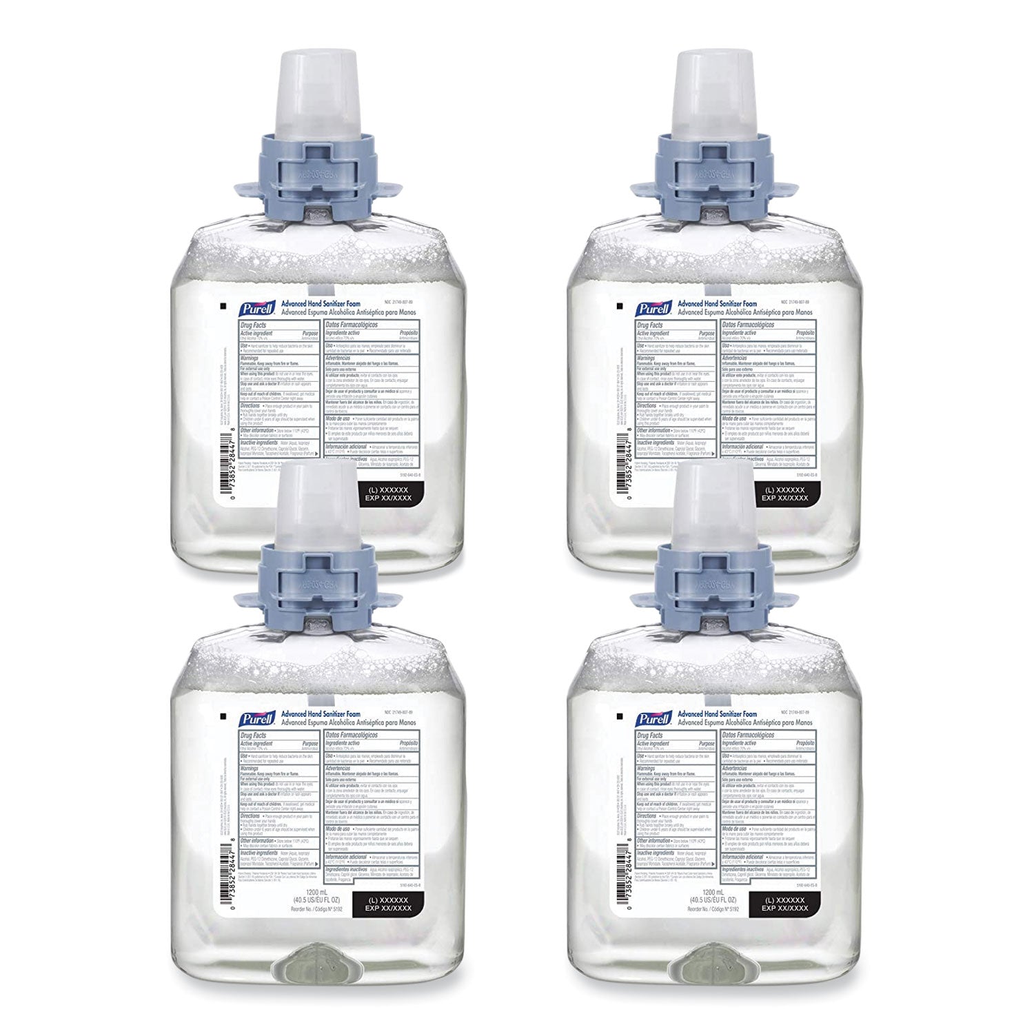 advanced-hand-sanitizer-foam-for-cs4-and-fmx-12-dispensers-1200-ml-unscented-4-carton_goj519204ct - 1