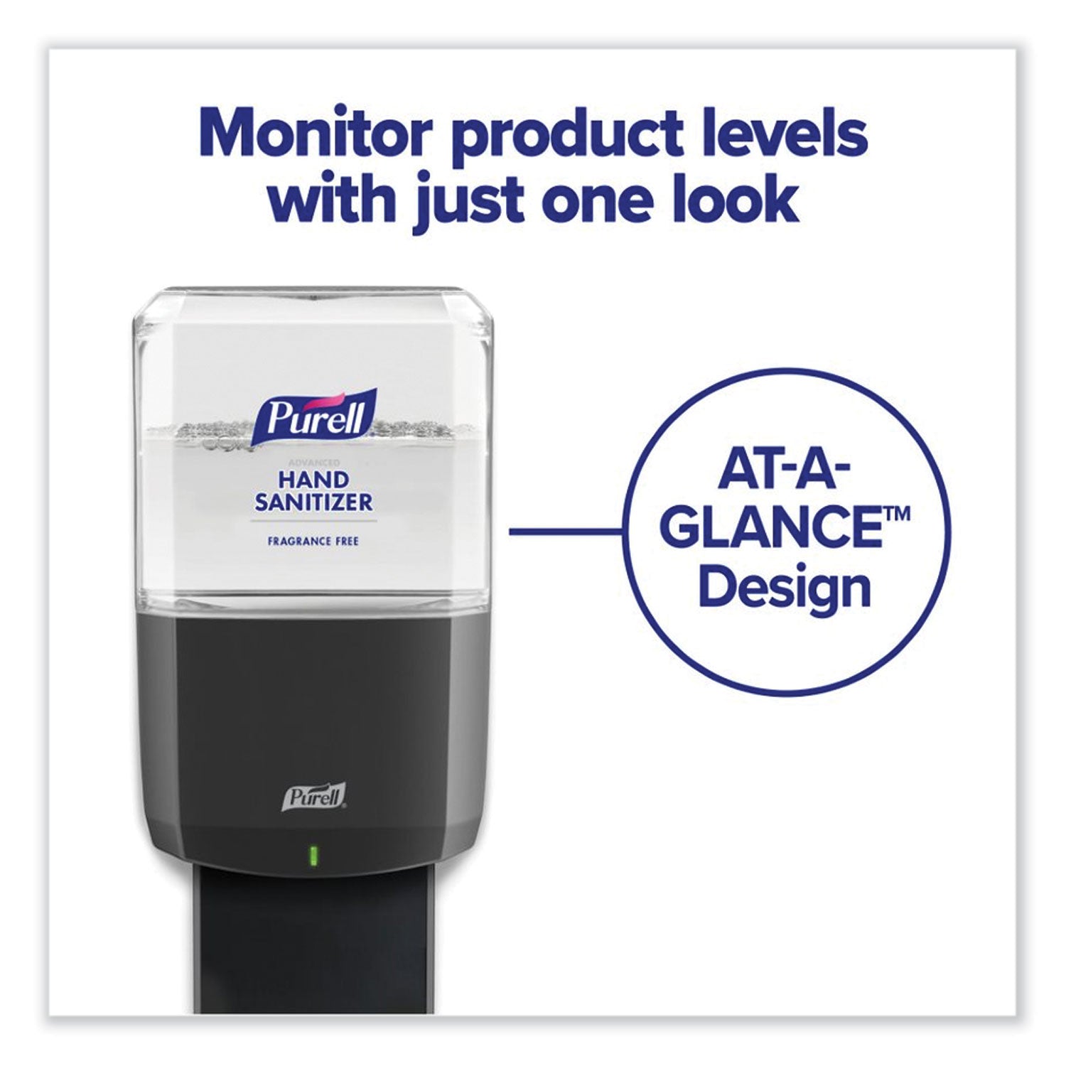 Advanced Hand Sanitizer Gel Refill, 1,200 mL, Clean Scent, For ES6 Dispensers, 2/Carton