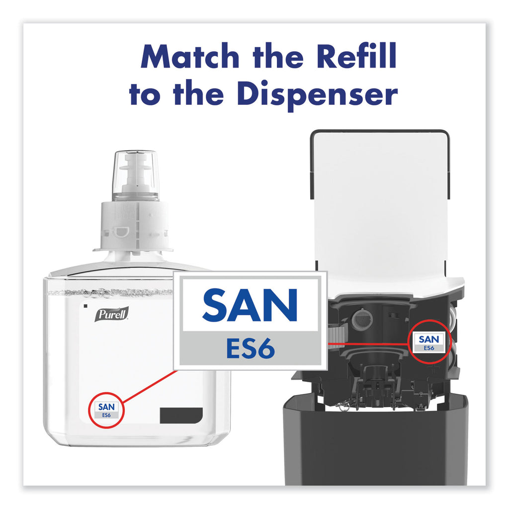 Advanced Hand Sanitizer Gel Refill, 1,200 mL, Clean Scent, For ES6 Dispensers, 2/Carton