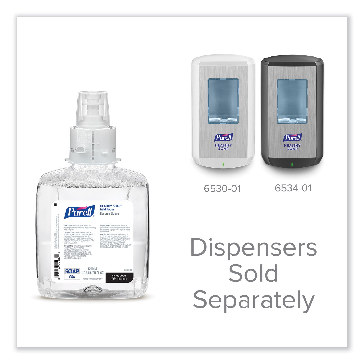 healthy-soap-mild-foam-for-cs6-dispensers-fragrance-free-1200-ml-2-carton_goj657402ct - 6
