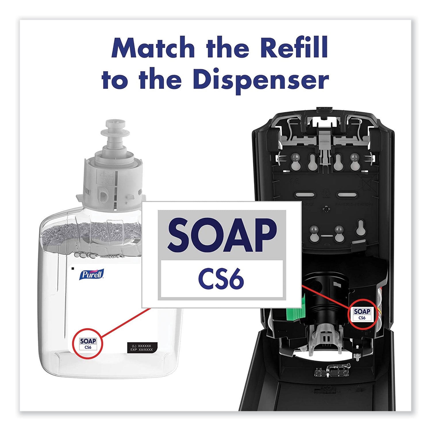 healthy-soap-05%-pcmx-e2-antimicrobial-foam-for-cs6-dispensers-fragrance-free-1200-ml-2-carton_goj658202ct - 5