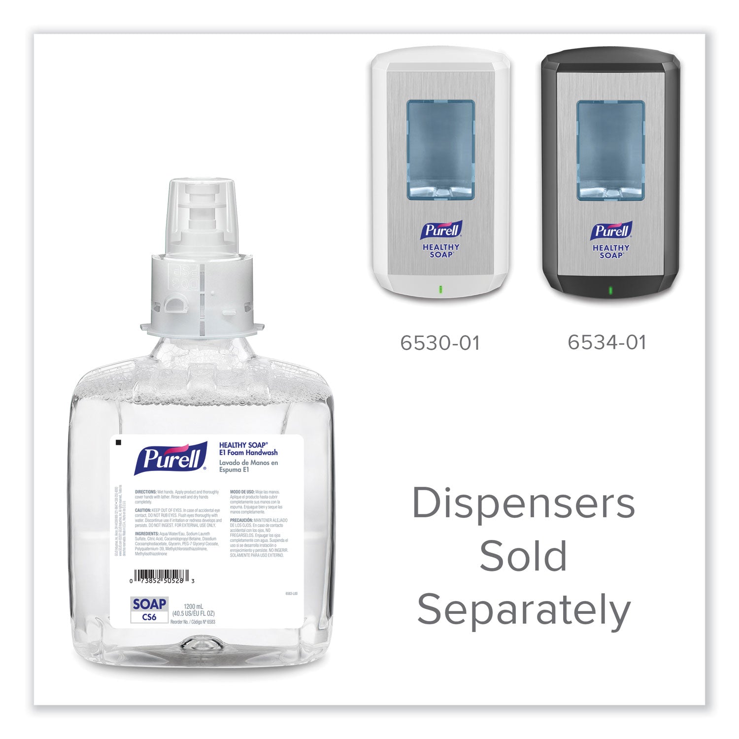 healthy-soap-e1-foam-handwash-for-cs6-dispensers-fragrance-free-1200-ml-2-carton_goj658302ct - 6