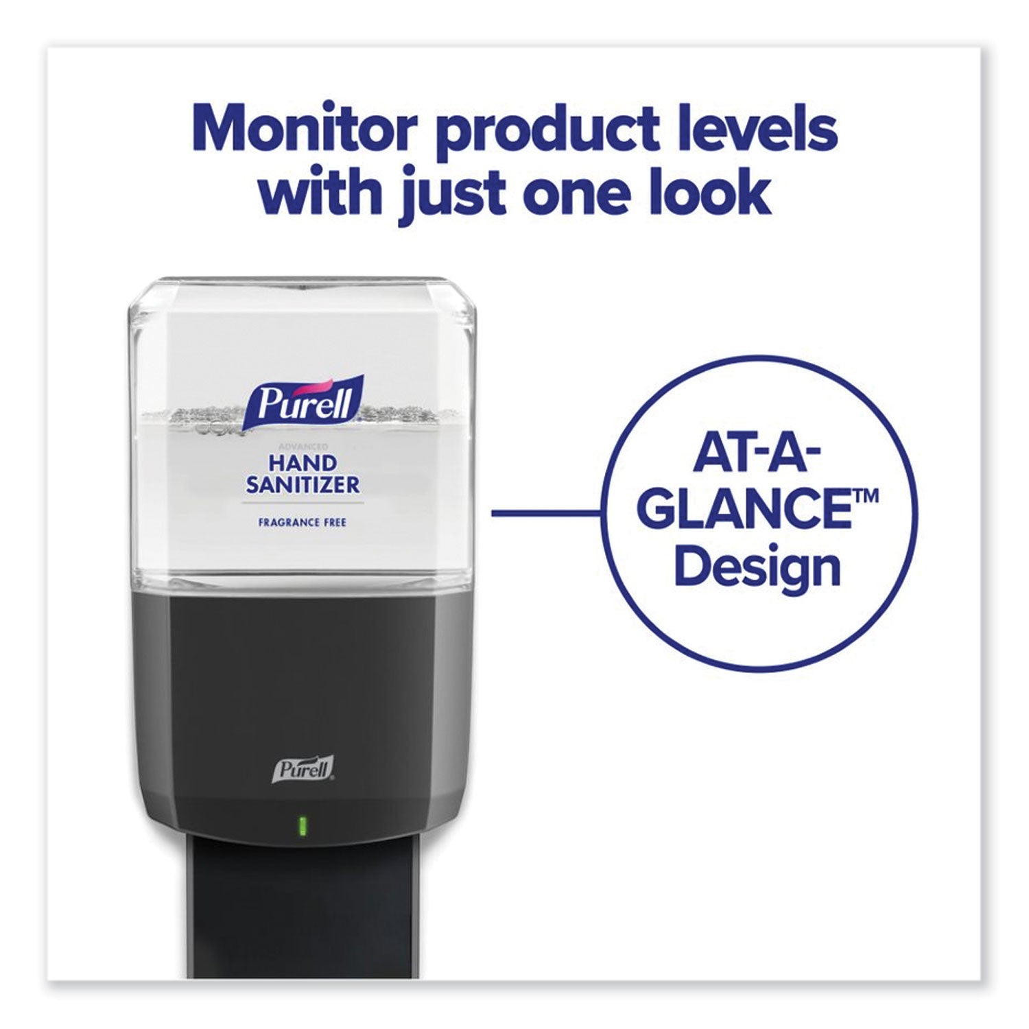 Advanced Hand Sanitizer Gel Refill, 1,200 mL, Clean Scent, For ES8 Dispensers, 2/Carton