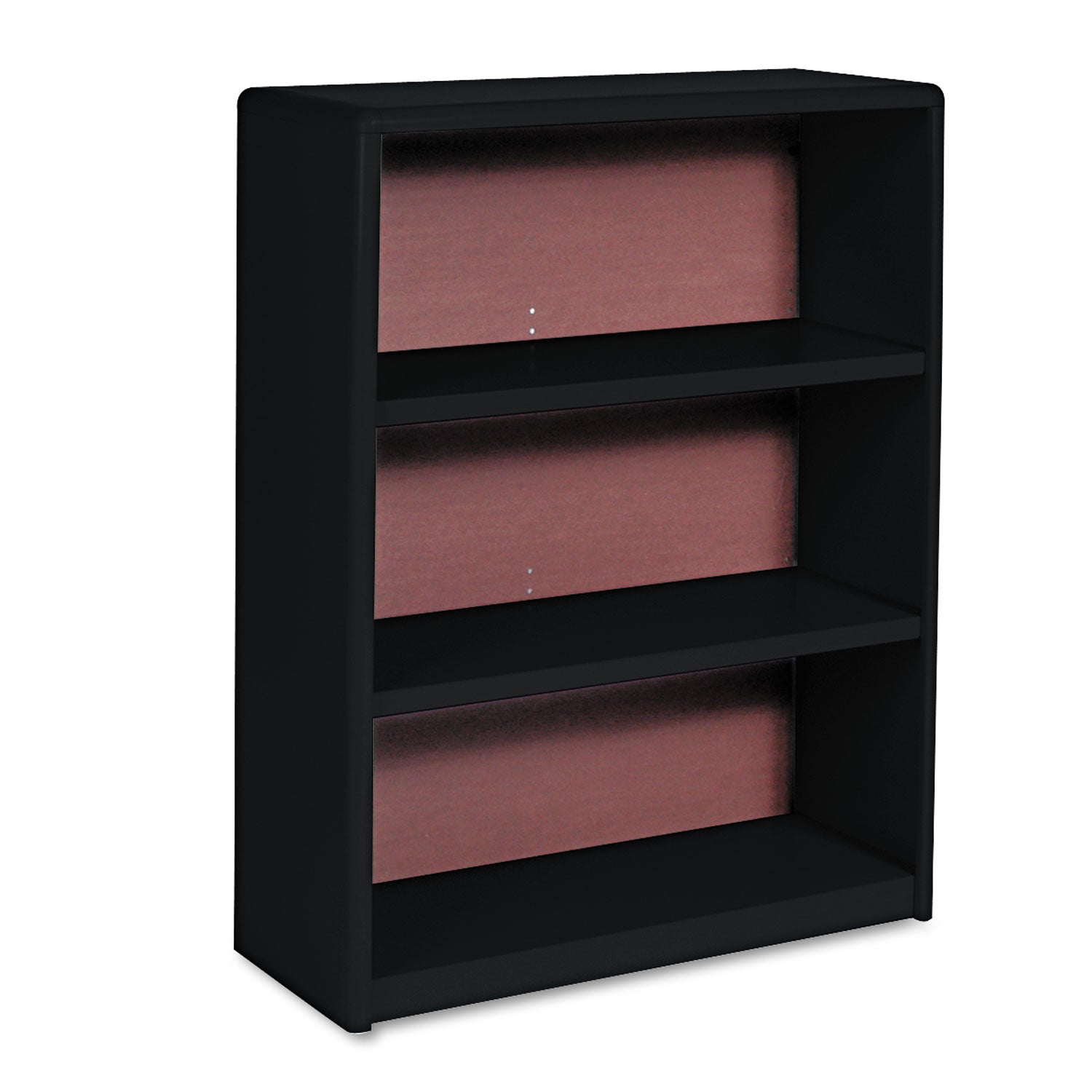 Safco ValueMate Bookcase - 31.8" x 13.5" x 41" - 3 x Shelf(ves) - Black - Steel, Fiberboard, Plastic - Assembly Required