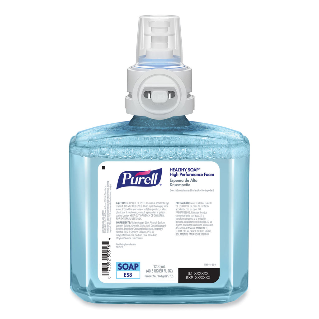 CLEAN RELEASE Technology (CRT) HEALTHY SOAP High Performance Foam, For ES8 Dispensers, Fragrance-Free, 1,200 mL, 2/Carton