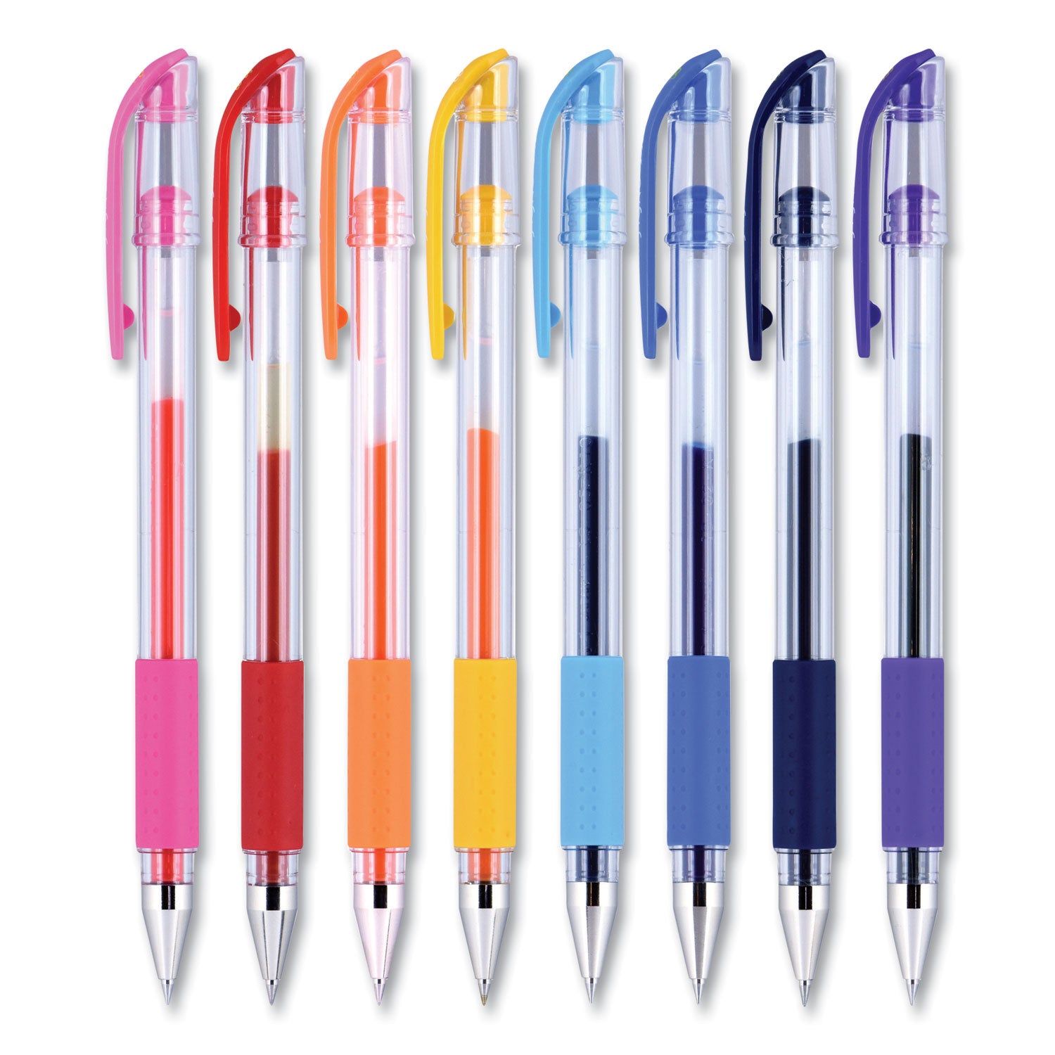 gel-pen-stick-ultra-fine-038-mm-assorted-ink-and-barrel-colors-8-pack_ubc2004052 - 2