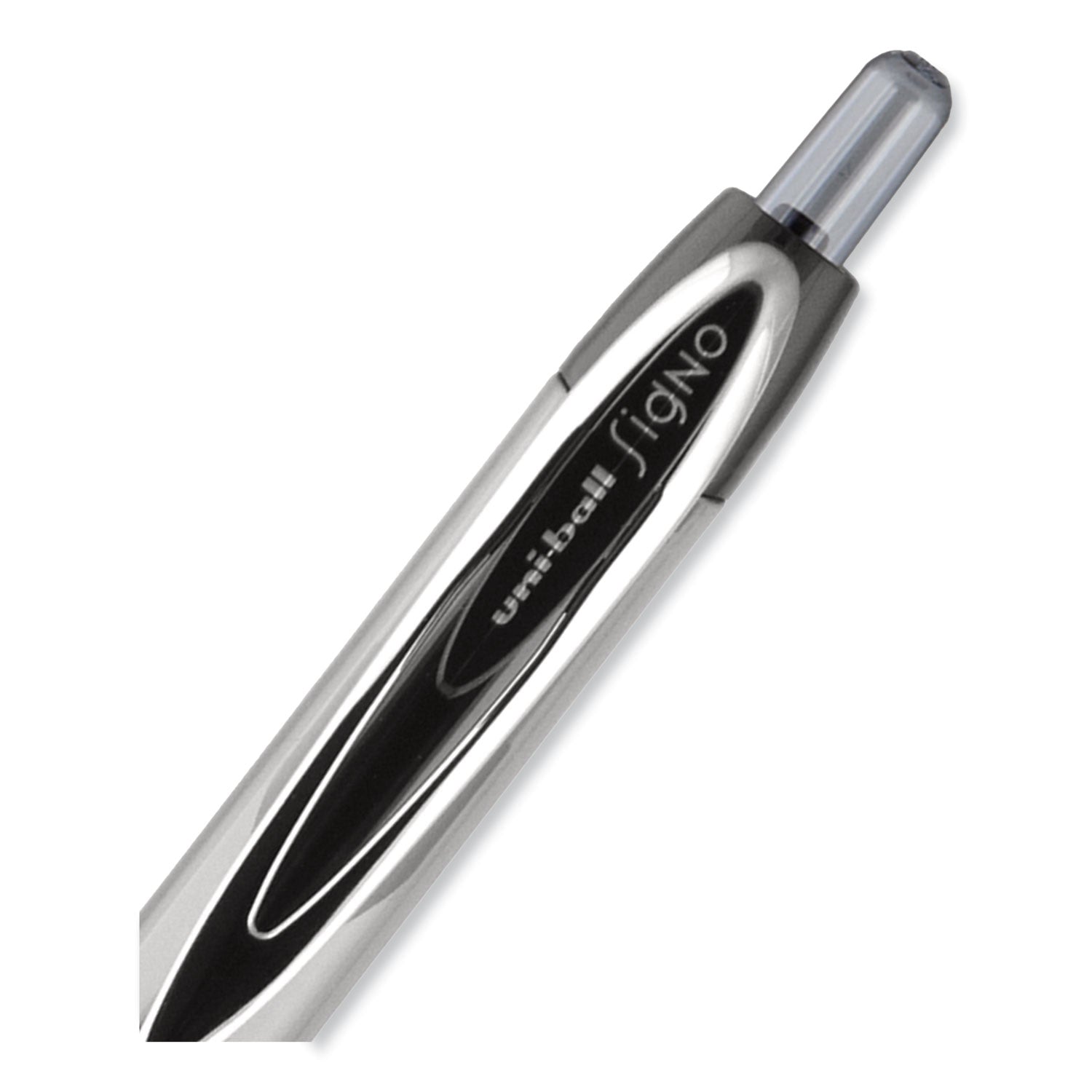 signo-207-needle-point-gel-pen-retractable-medium-07-mm-black-ink-clear-black-barrel-dozen_ubc1736097 - 4