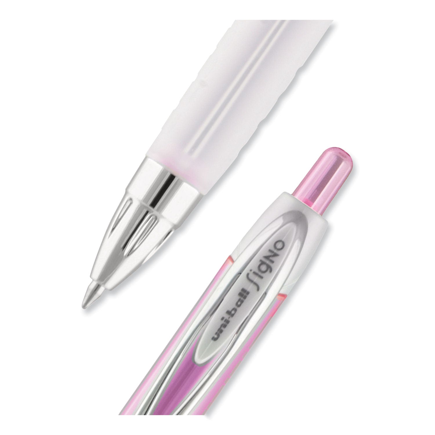 signo-207-gel-pen-retractable-medium-07-mm-black-ink-translucent-pink-translucent-white-barrel-2-pack_ubc1745148 - 7