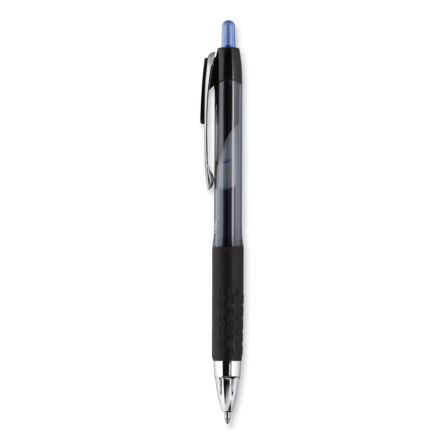 signo-207-gel-pen-retractable-bold-1-mm-blue-ink-smoke-black-blue-barrel-dozen_ubc1790896 - 2