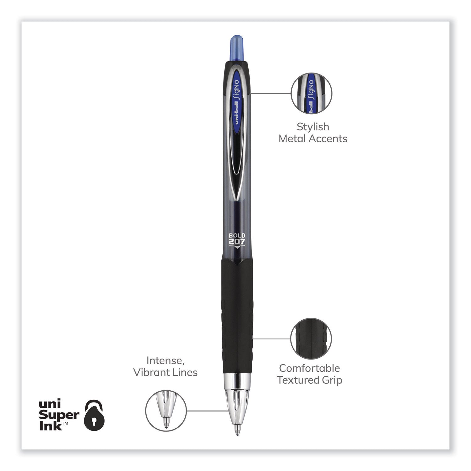 signo-207-gel-pen-retractable-bold-1-mm-blue-ink-smoke-black-blue-barrel-dozen_ubc1790896 - 3