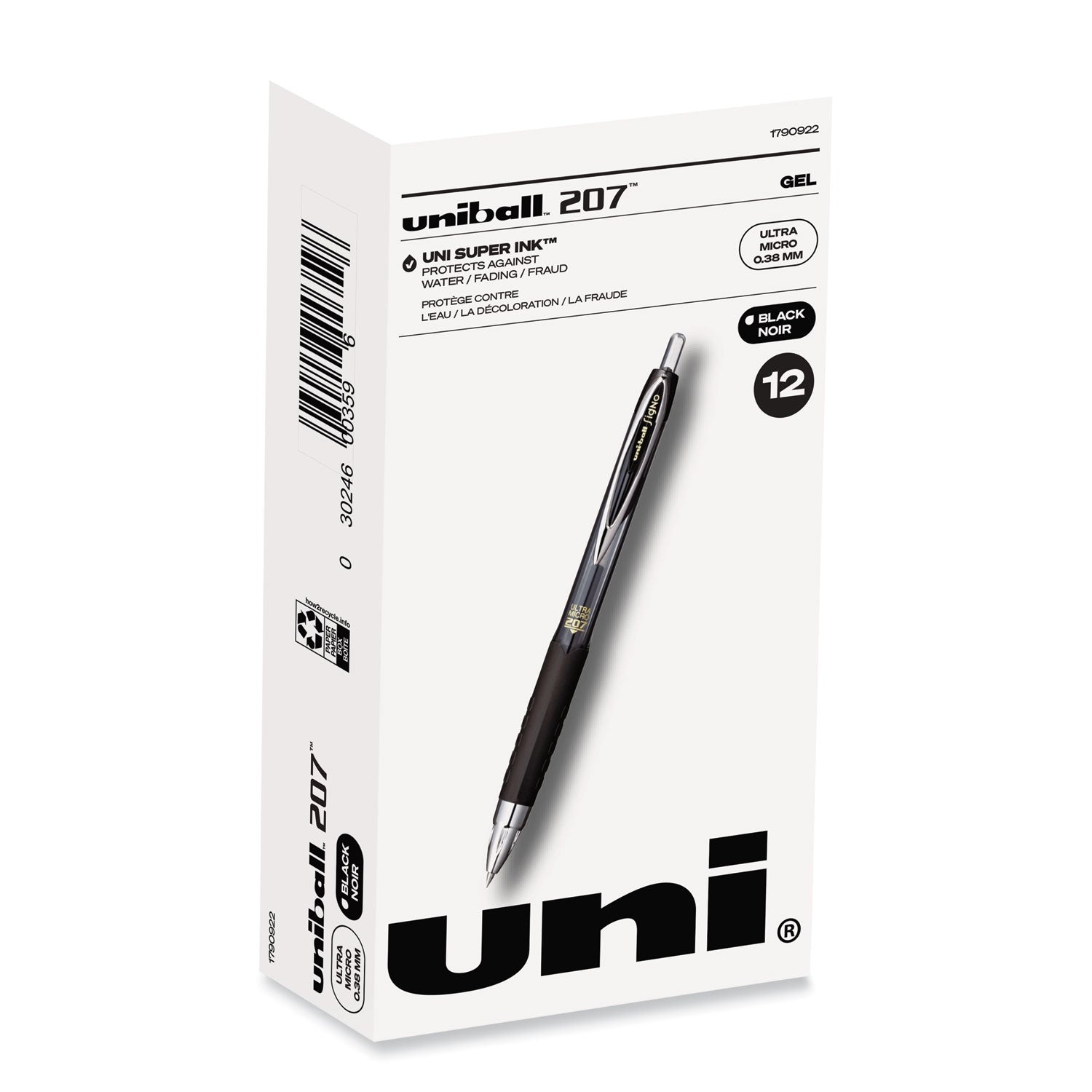 207-signo-gel-ultra-micro-gel-pen-retractable-extra-fine-038-mm-black-ink-clear-black-barrel_ubc1790922 - 1