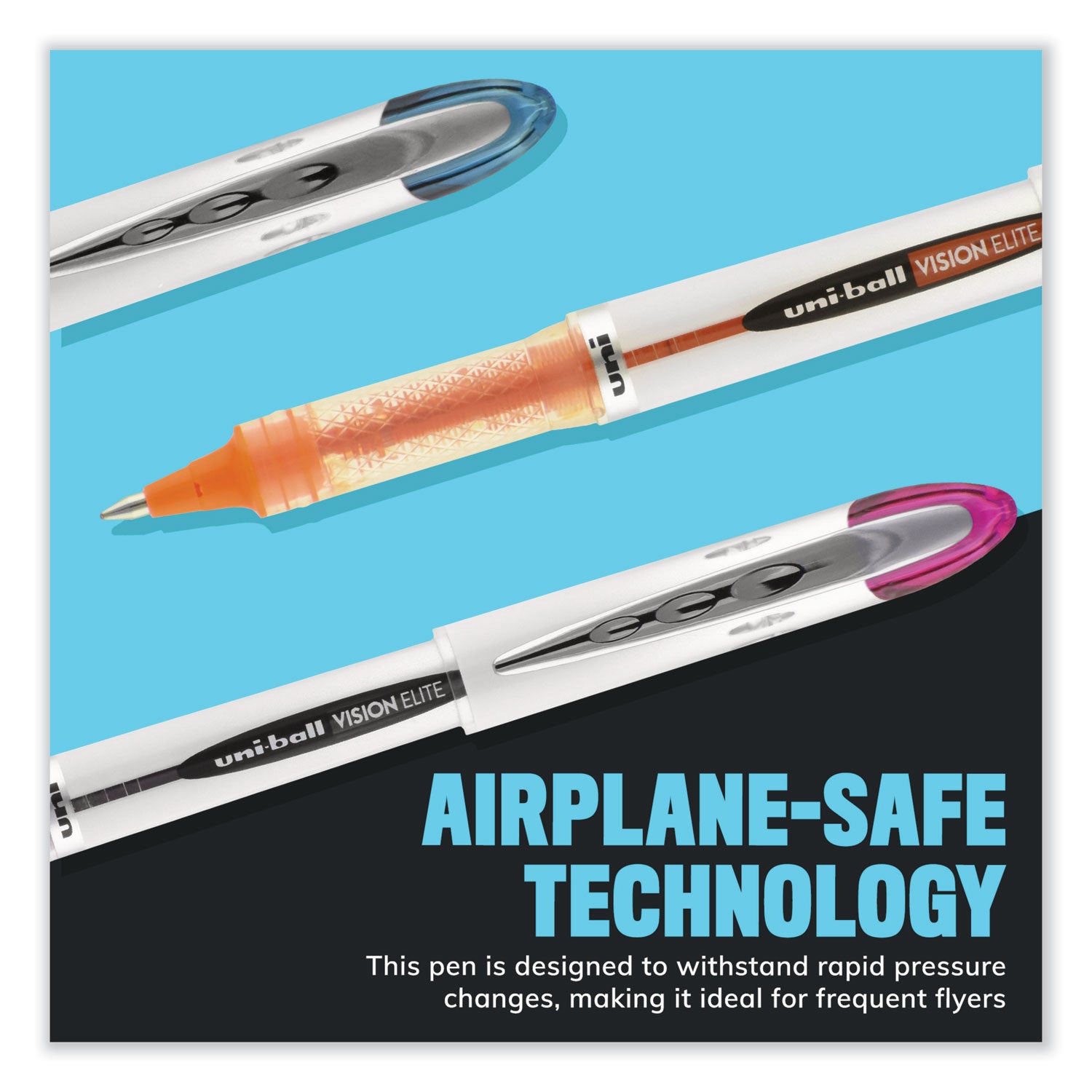 vision-elite-blx-series-hybrid-gel-pen-stick-fine-05-mm-assorted-ink-and-barrel-colors-5-pack_ubc1832410 - 3