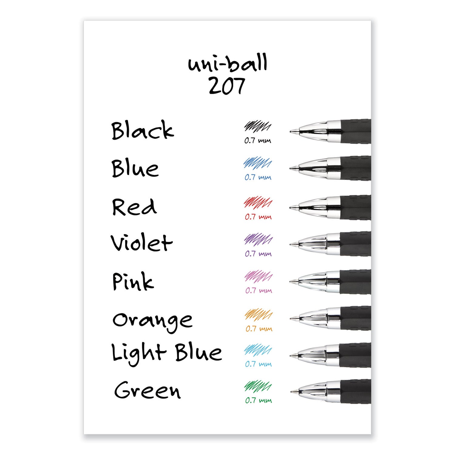 signo-207-gel-pen-value-pack-retractable-medium-07-mm-black-ink-smoke-black-barrel-36-box_ubc1921063 - 7