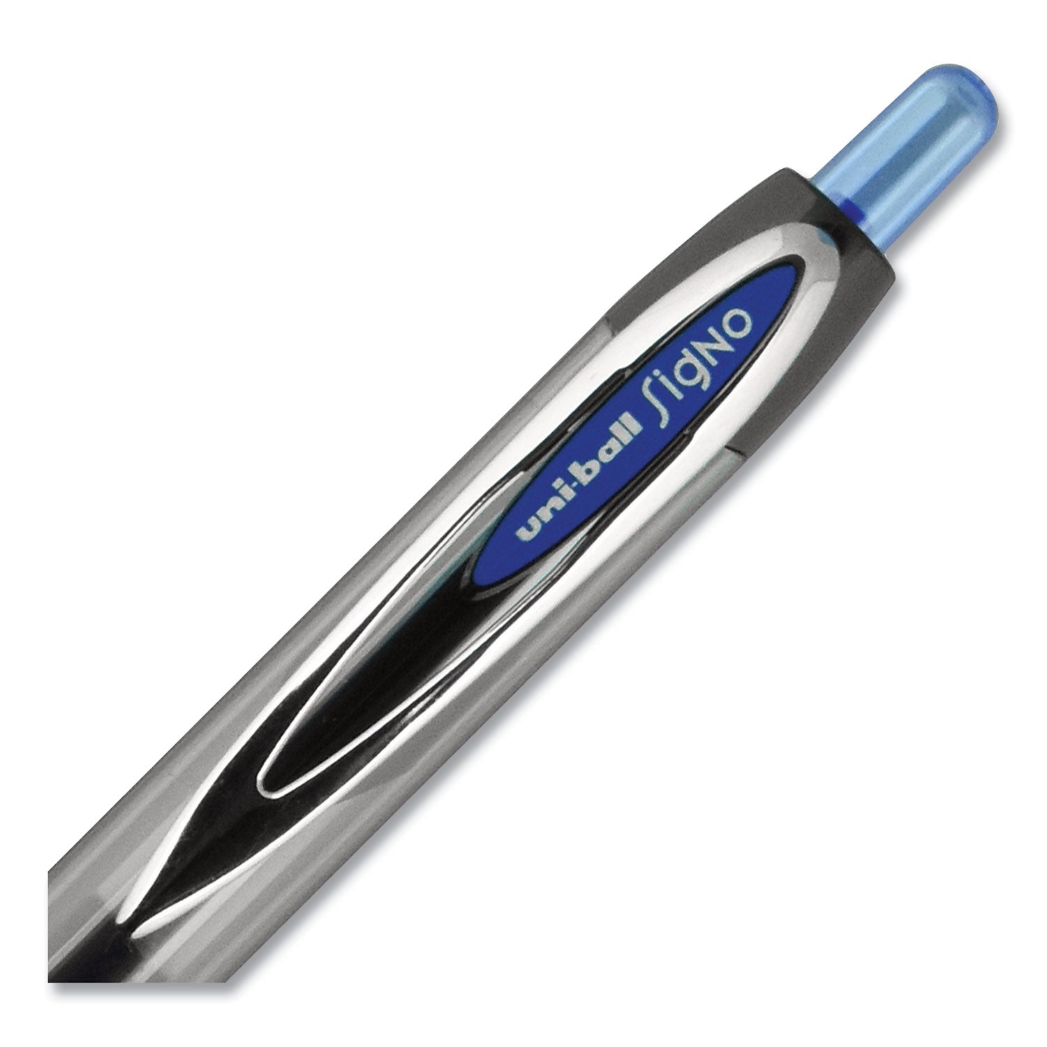 signo-207-gel-pen-retractable-medium-07-mm-blue-ink-smoke-black-blue-barrel-36-box_ubc1921064 - 5