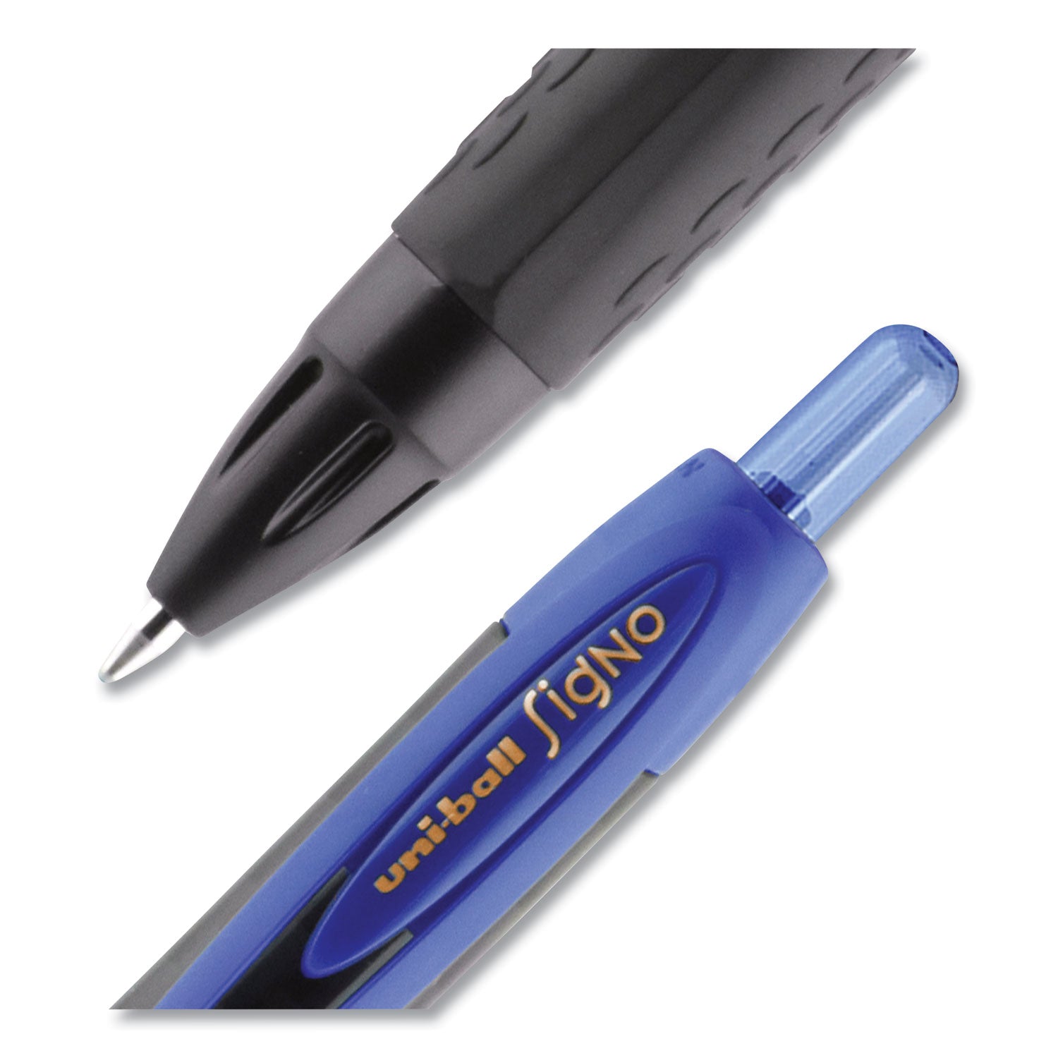 307-gel-pen-retractable-fine-05-mm-blue-ink-black-barrel-dozen_ubc1947088 - 5