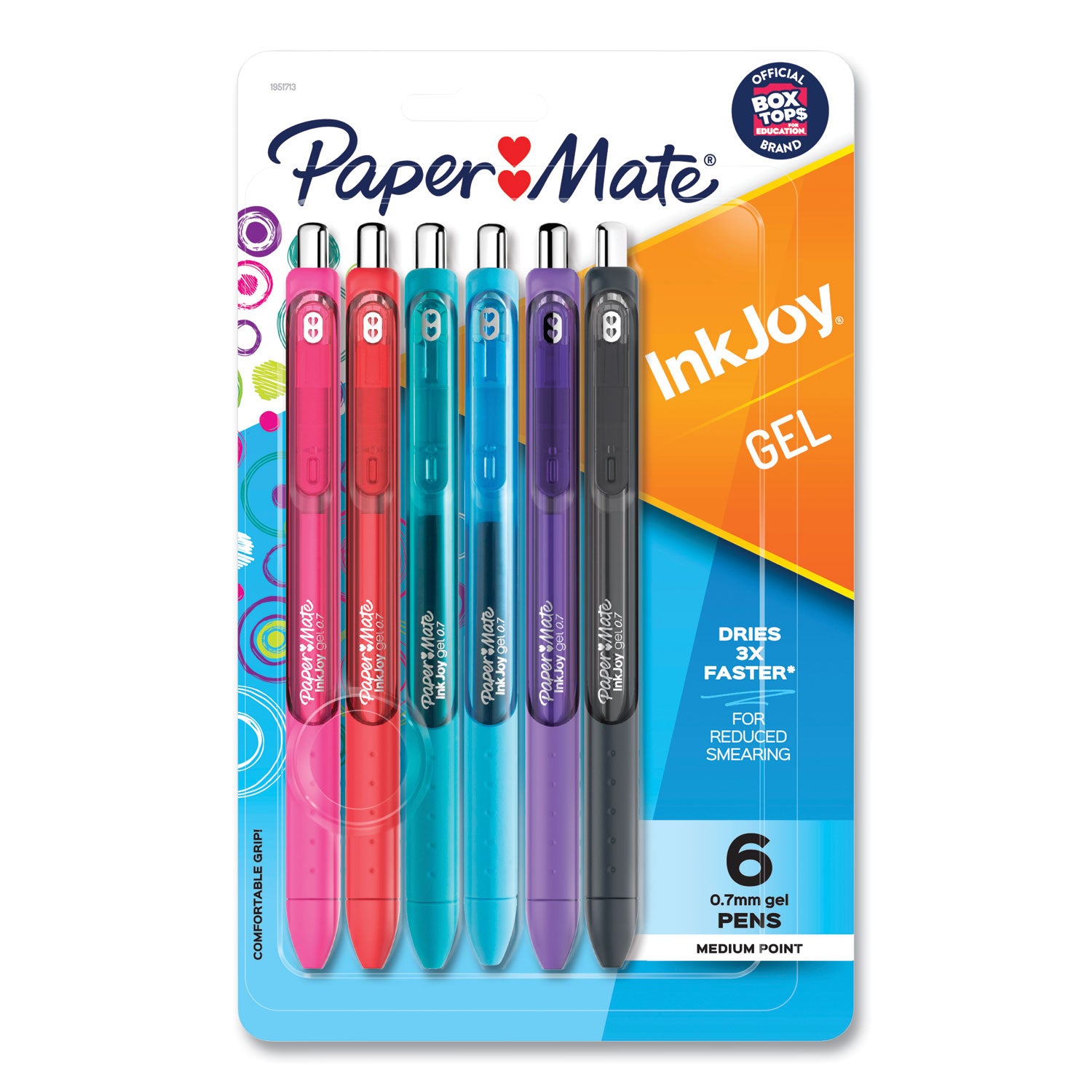 inkjoy-gel-pen-retractable-medium-07-mm-assorted-ink-and-barrel-colors-6-pack_pap1951713 - 1