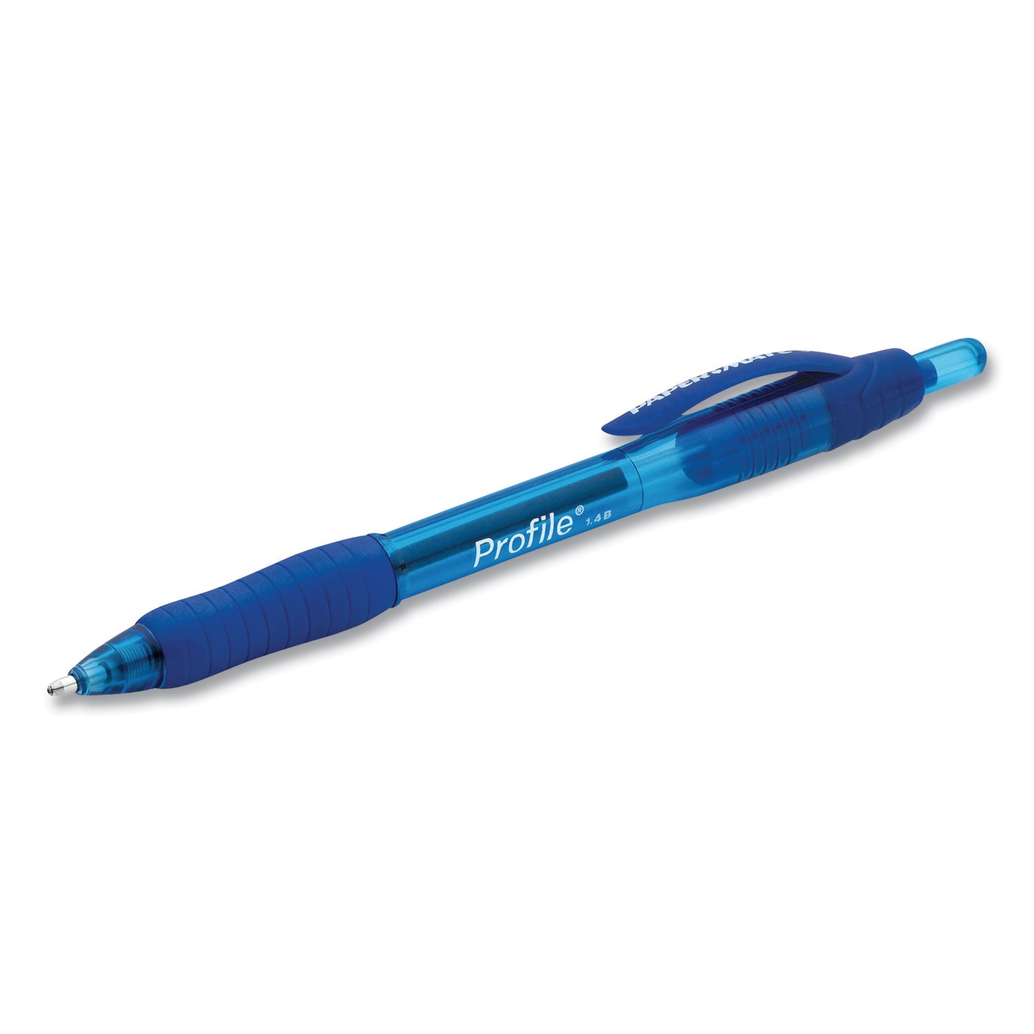 profile-ballpoint-pen-retractable-bold-14-mm-blue-ink-translucent-blue-barrel-36-pack_pap2083008 - 3