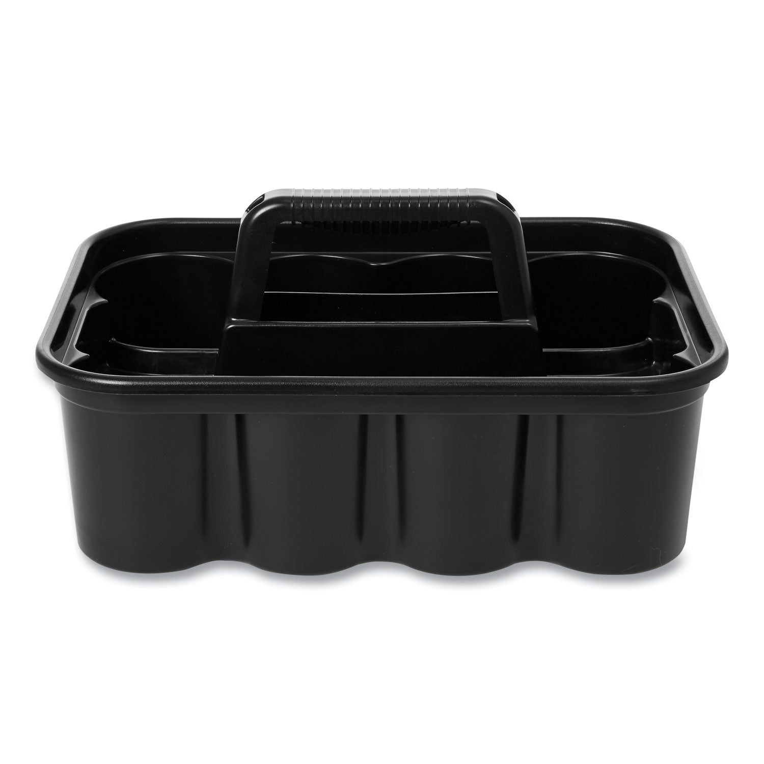 Commercial Deluxe Carry Caddy, Eight Compartments, 15 x 7.4, Black - 3