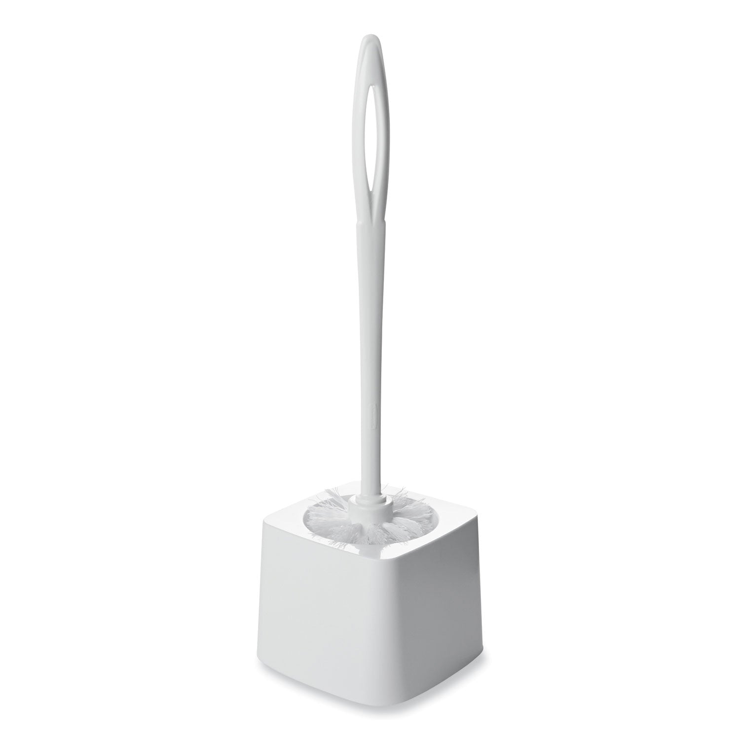 Toilet Bowl Brush, 10" Handle, White - 