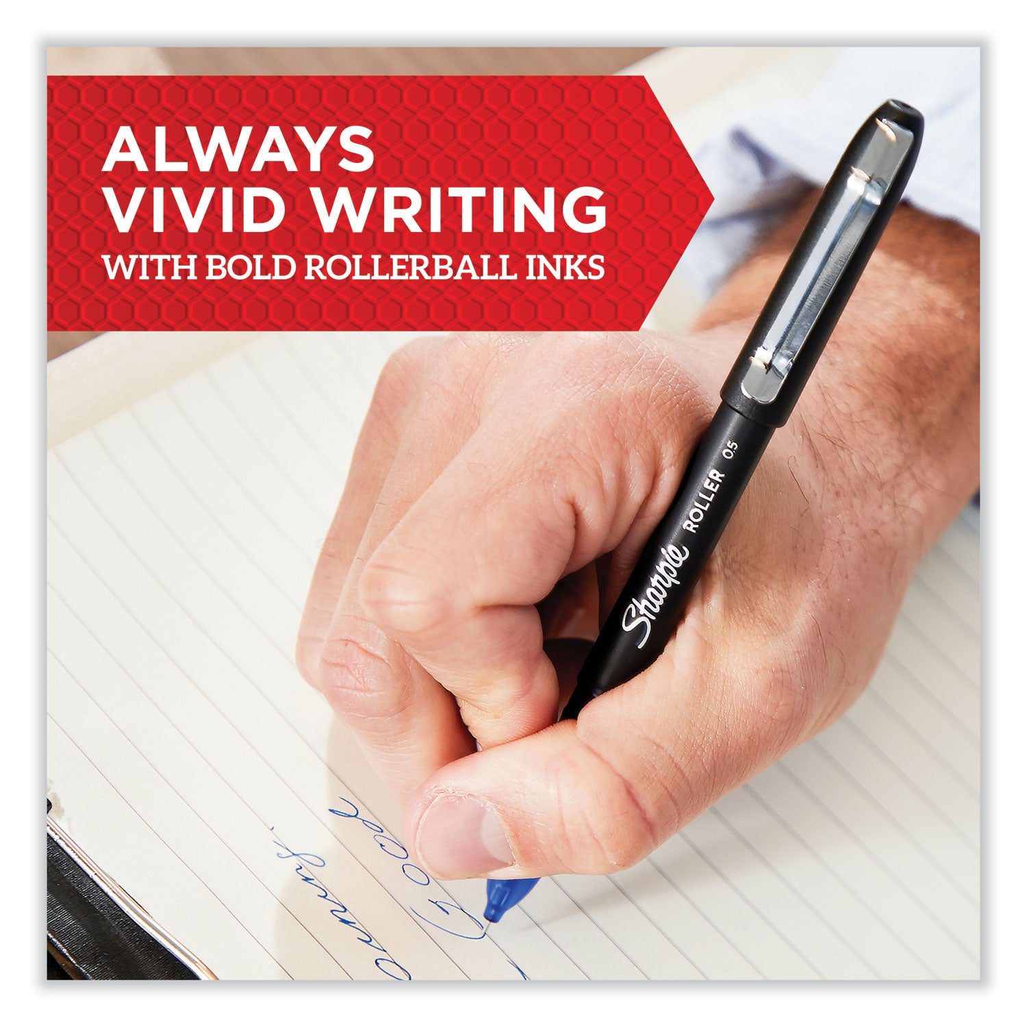 professional-design-roller-ball-pen-stick-medium-07-mm-red-ink-black-red-barrel-dozen_san2101304 - 5