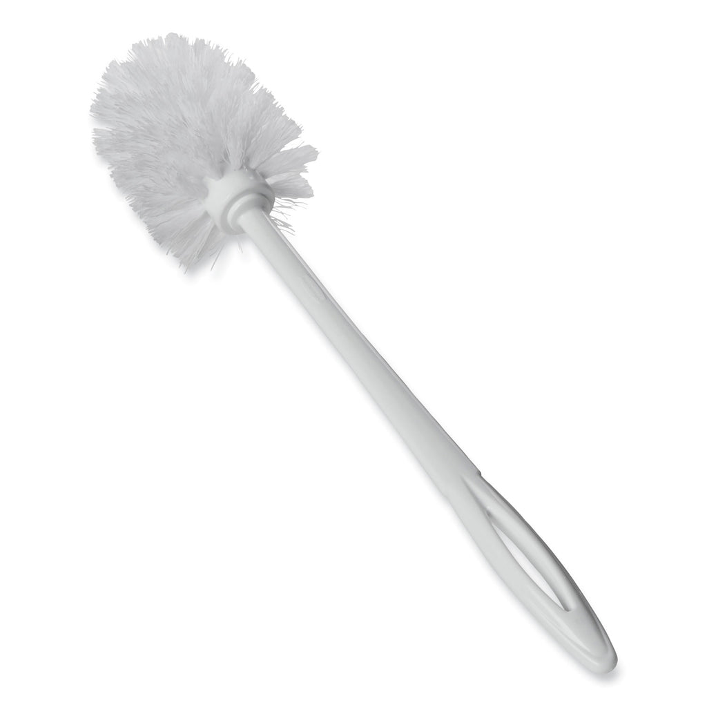 Toilet Bowl Brush, 10" Handle, White - 
