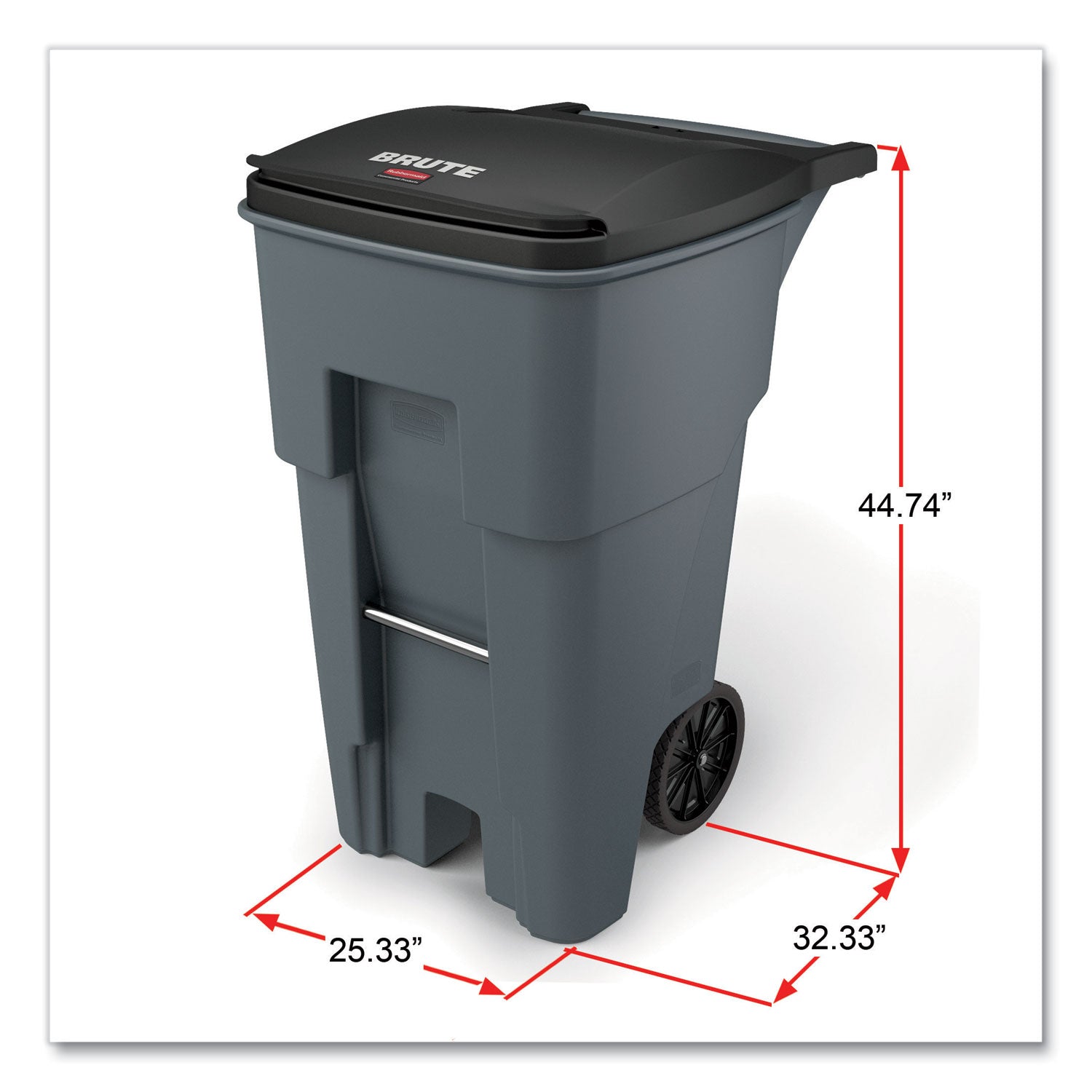 Rubbermaid Big Wheel General Roll-out Container, Sold as 1 Each