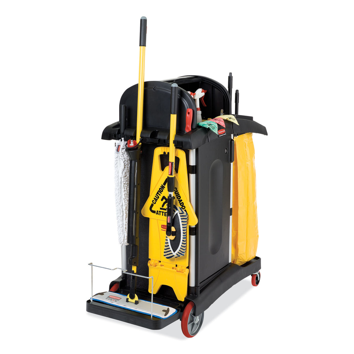Rubbermaid High Security Cleaning Cart, Sold as 1 Each