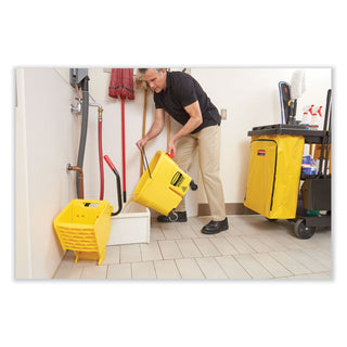 Zippered Vinyl Cleaning Cart Bag, 24 gal, , 17.25" x 30.5", Yellow