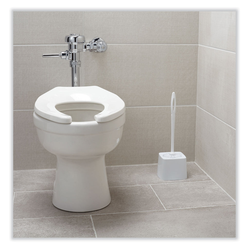 Toilet Bowl Brush, 10" Handle, White - 