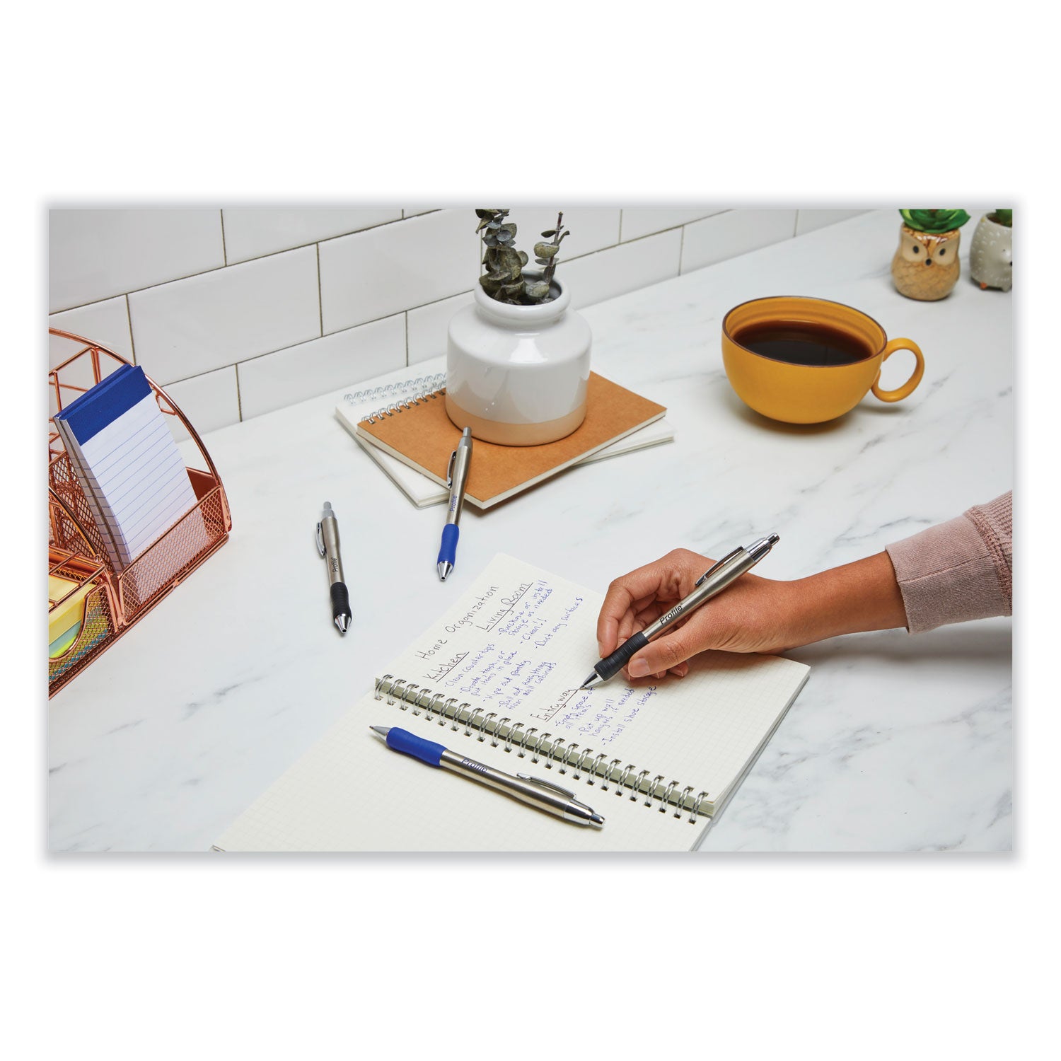 profile-metal-ballpoint-pen-retractable-medium-1-mm-blue-ink-silver-barrel-dozen_pap2130518 - 3