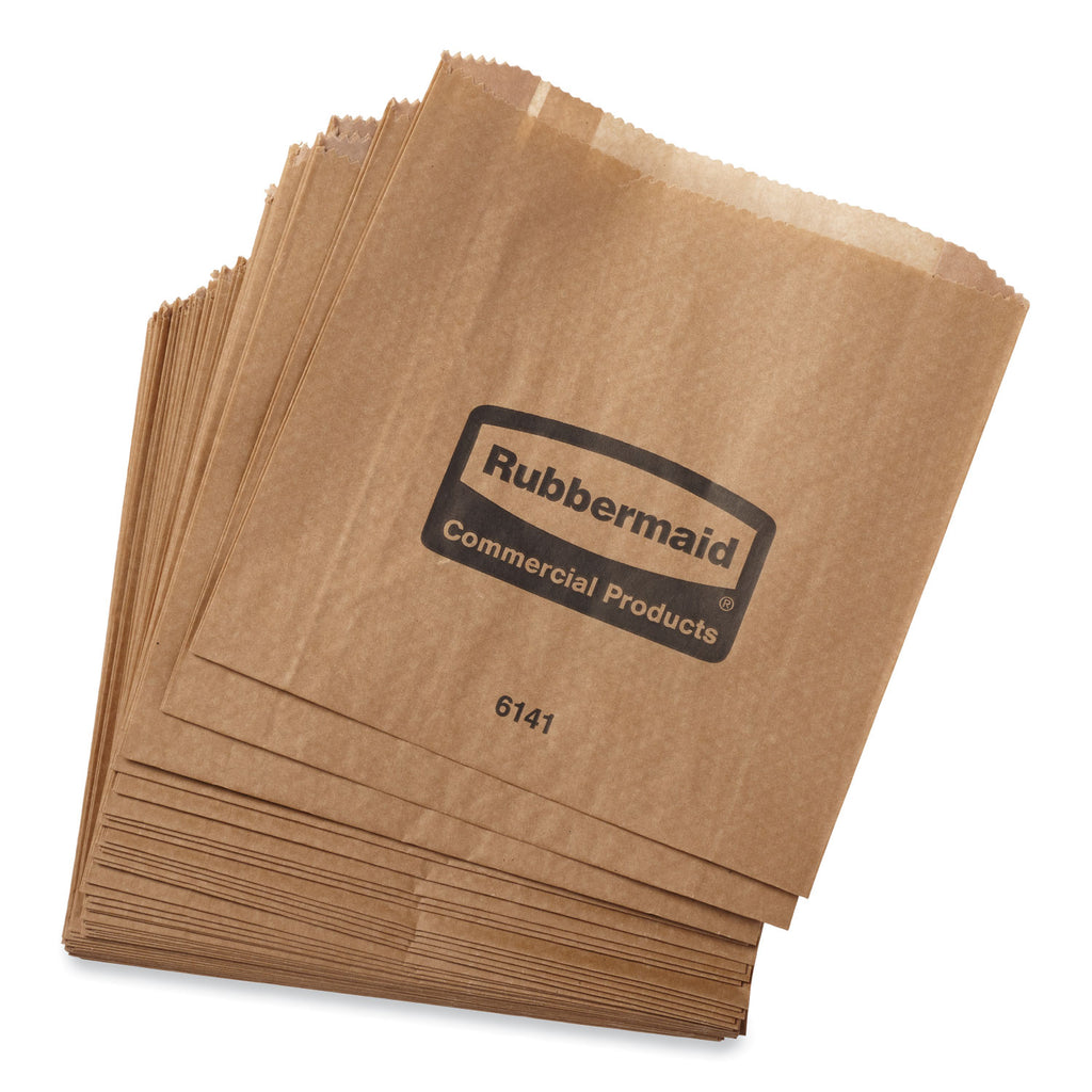 Waxed Napkin Receptacle Liners, 2.75" x 8.5", Brown, 250/Carton