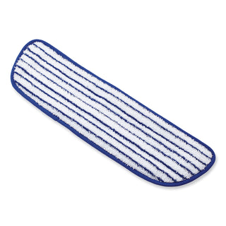 Microfiber Finish Pad, 18 x 5 1/2, Blue/White, 6/Carton - 4