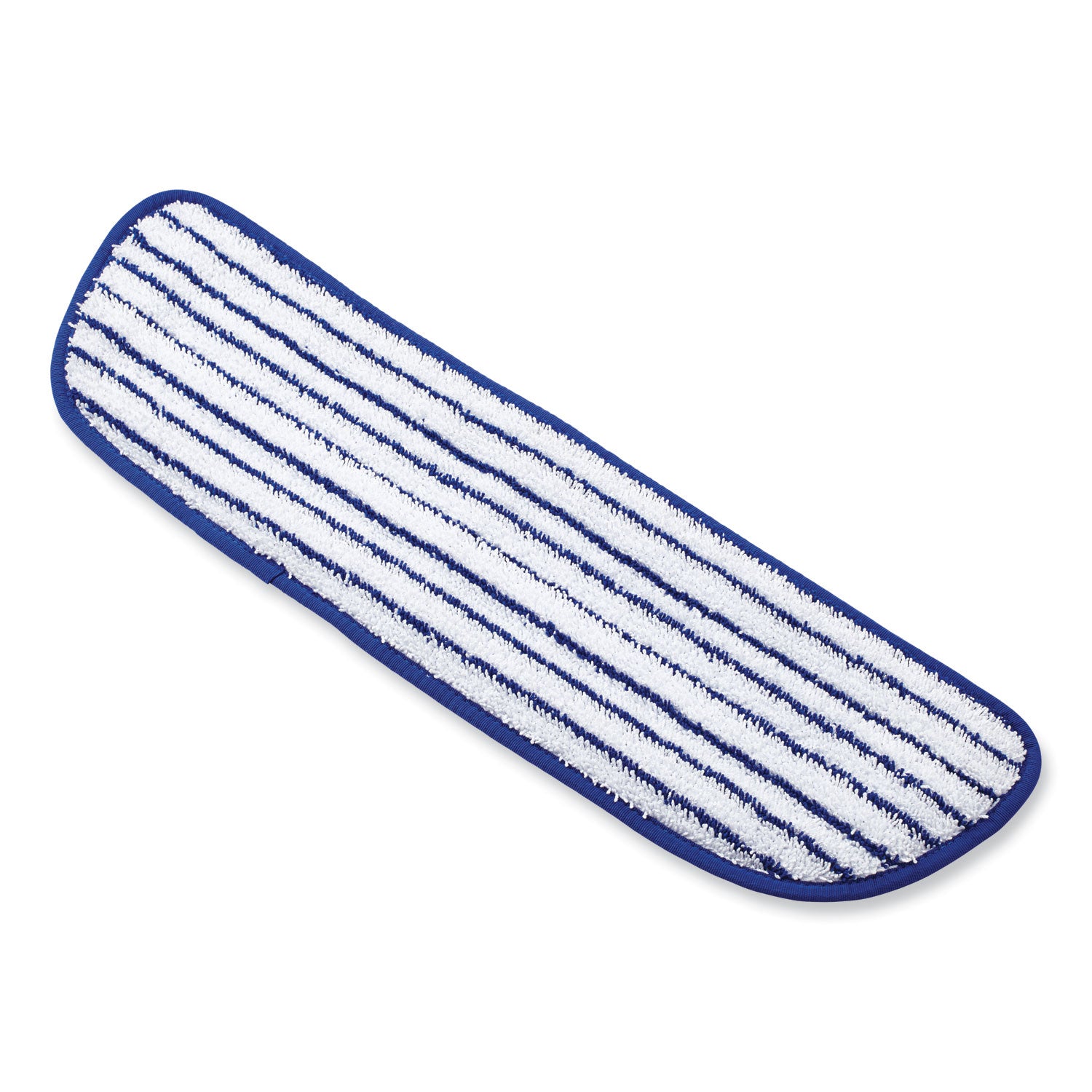 Microfiber Finish Pad, 18 x 5 1/2, Blue/White, 6/Carton