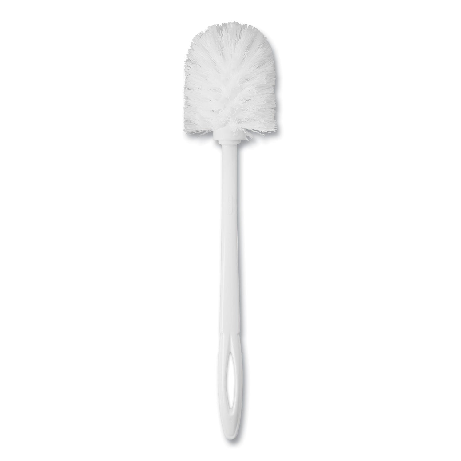 Toilet Bowl Brush, 10" Handle, White - 