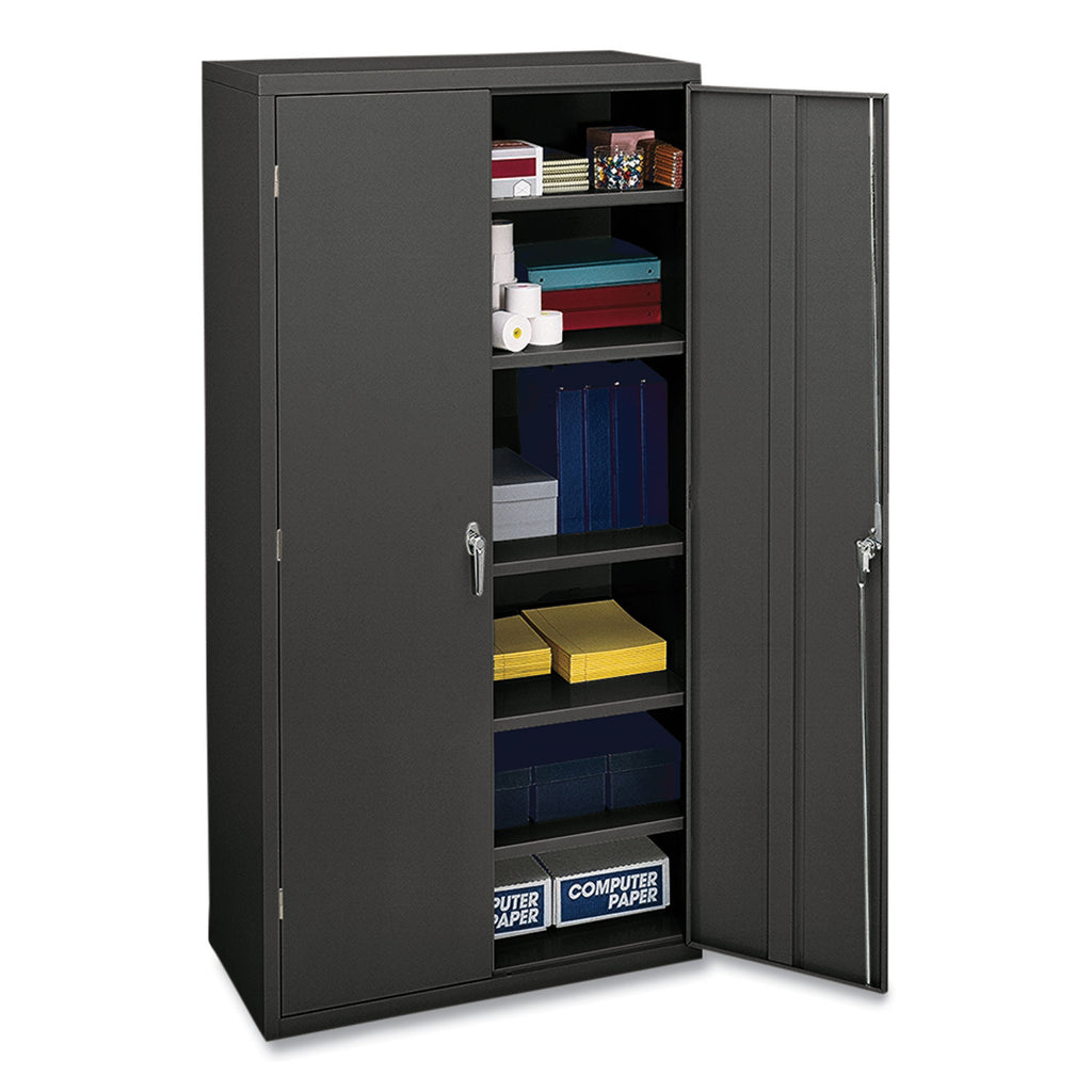 Assembled Storage Cabinet, 36w x 18.13d x 71.75h, Charcoal - 