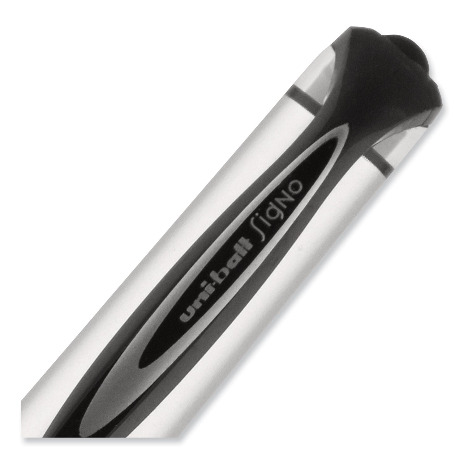 207-impact-gel-pen-stick-bold-1-mm-black-ink-silver-black-barrel_ubc65800 - 5